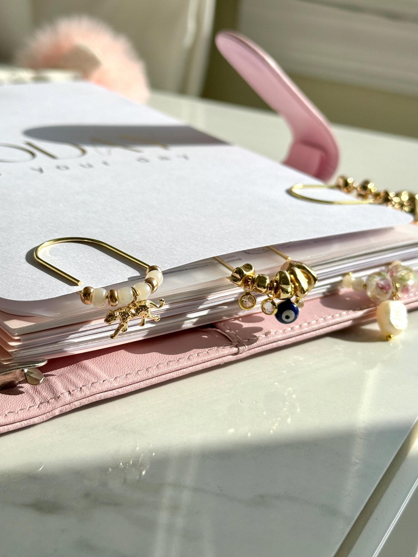 Planner Paper Clip  Cheetah Bookmark for Journal | Accessories | Cute Adorable Planning Accessory | Gold Plated Book Charm