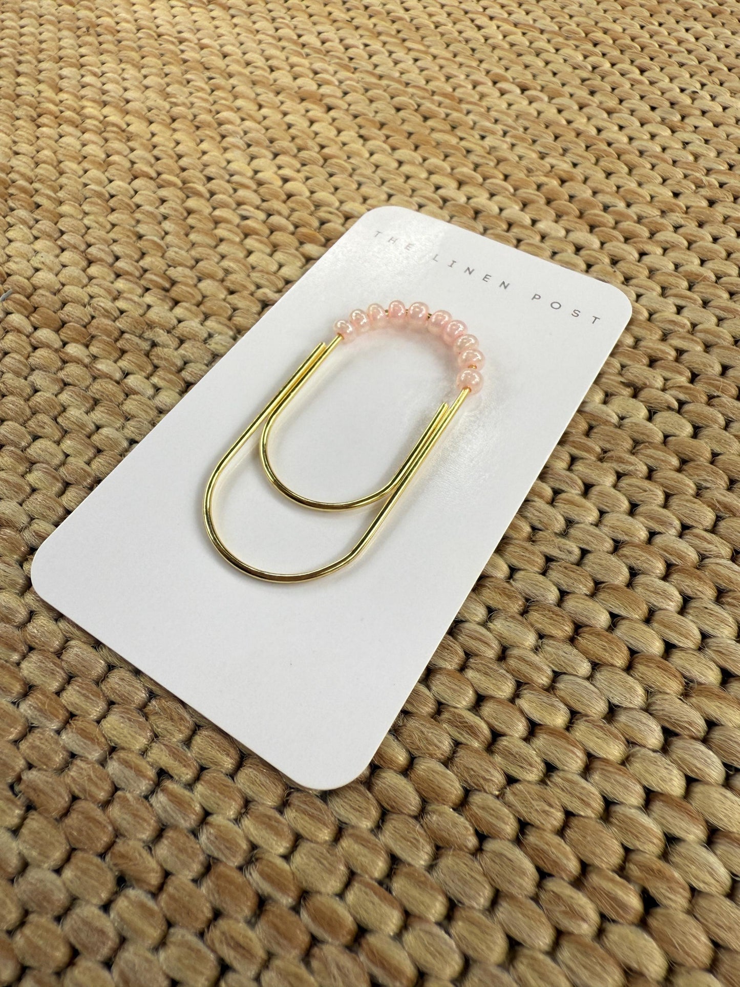 Planner Paper Clip | Beaded Bookmark for Journal | Pink Planner Accessories | Cute Adorable Planning Accessory | Book Jumbo Placeholder