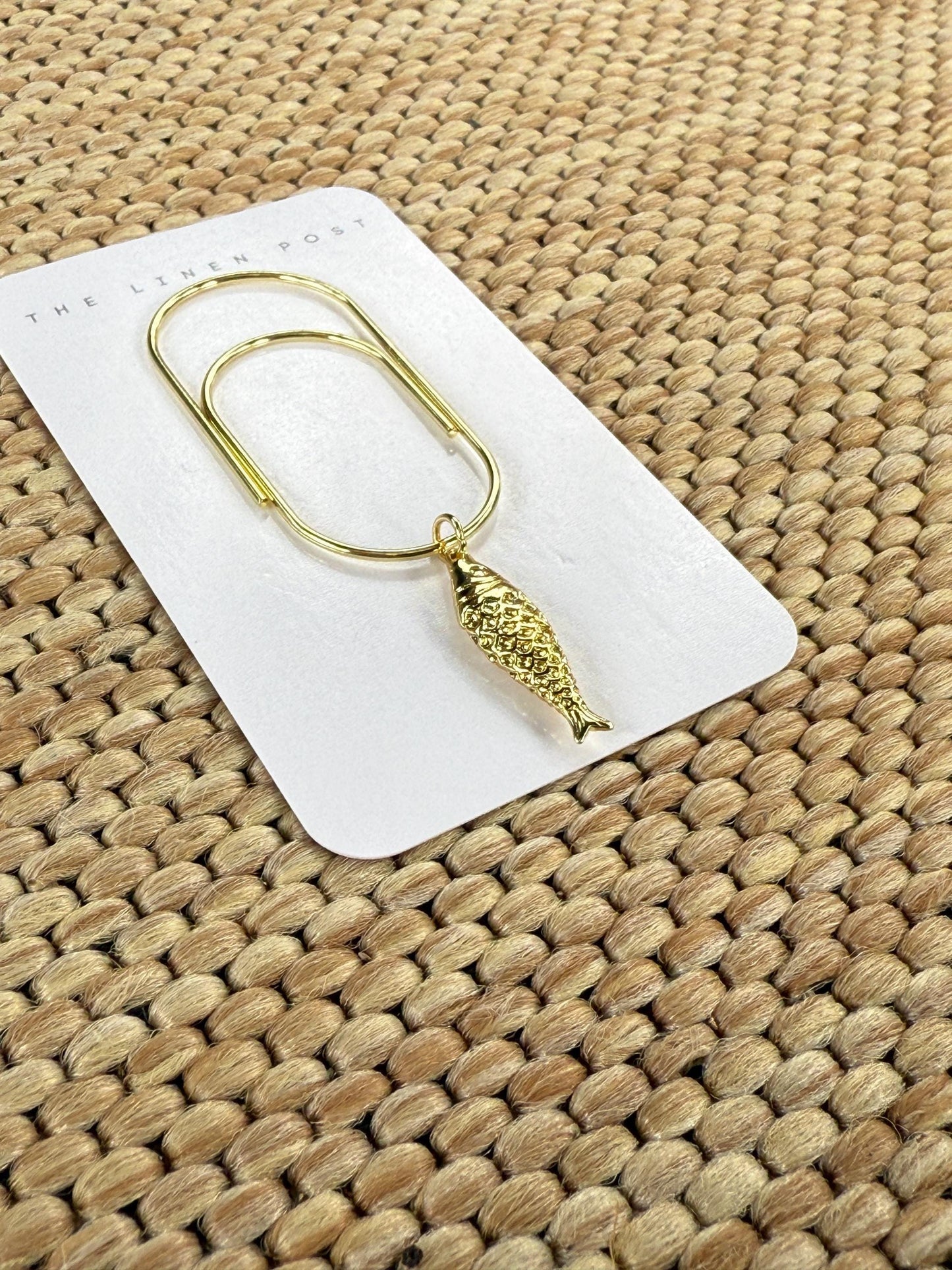 Planner Paper Clip | fish Bookmark for Journal | gold Accessories | Cute  Planning Accessory | Book Placeholder Charm gold bookmark charm