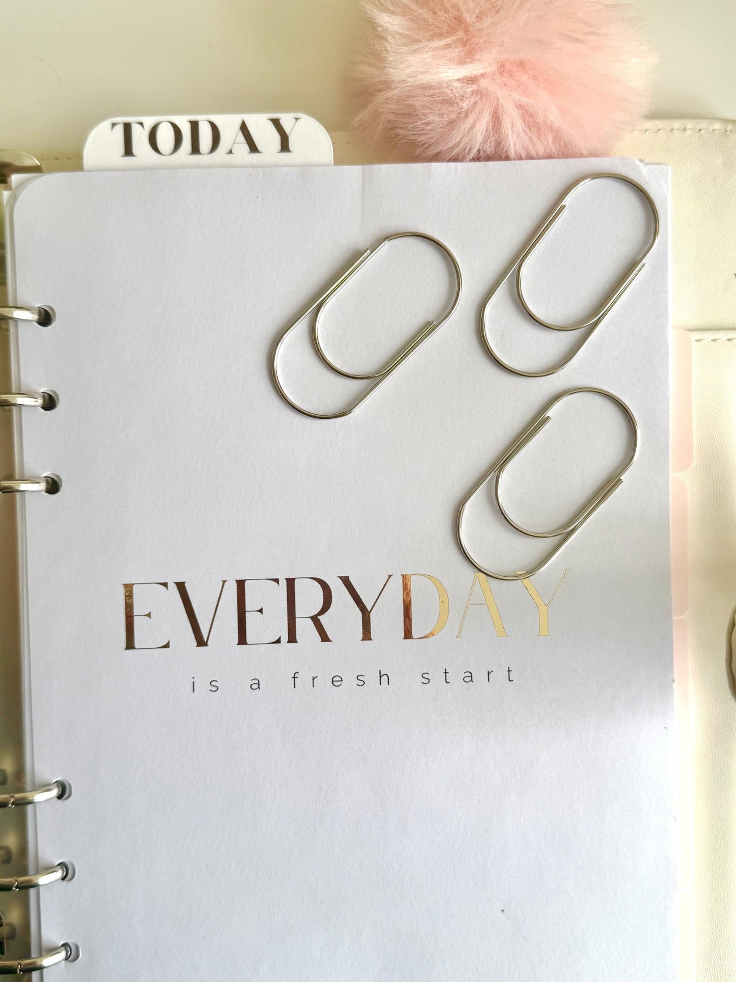Jumbo Paper Clip For Planner Clip For Notebook Large Paperclip For Bookmark Cute Gold Stationary Planning Accessory For Planner