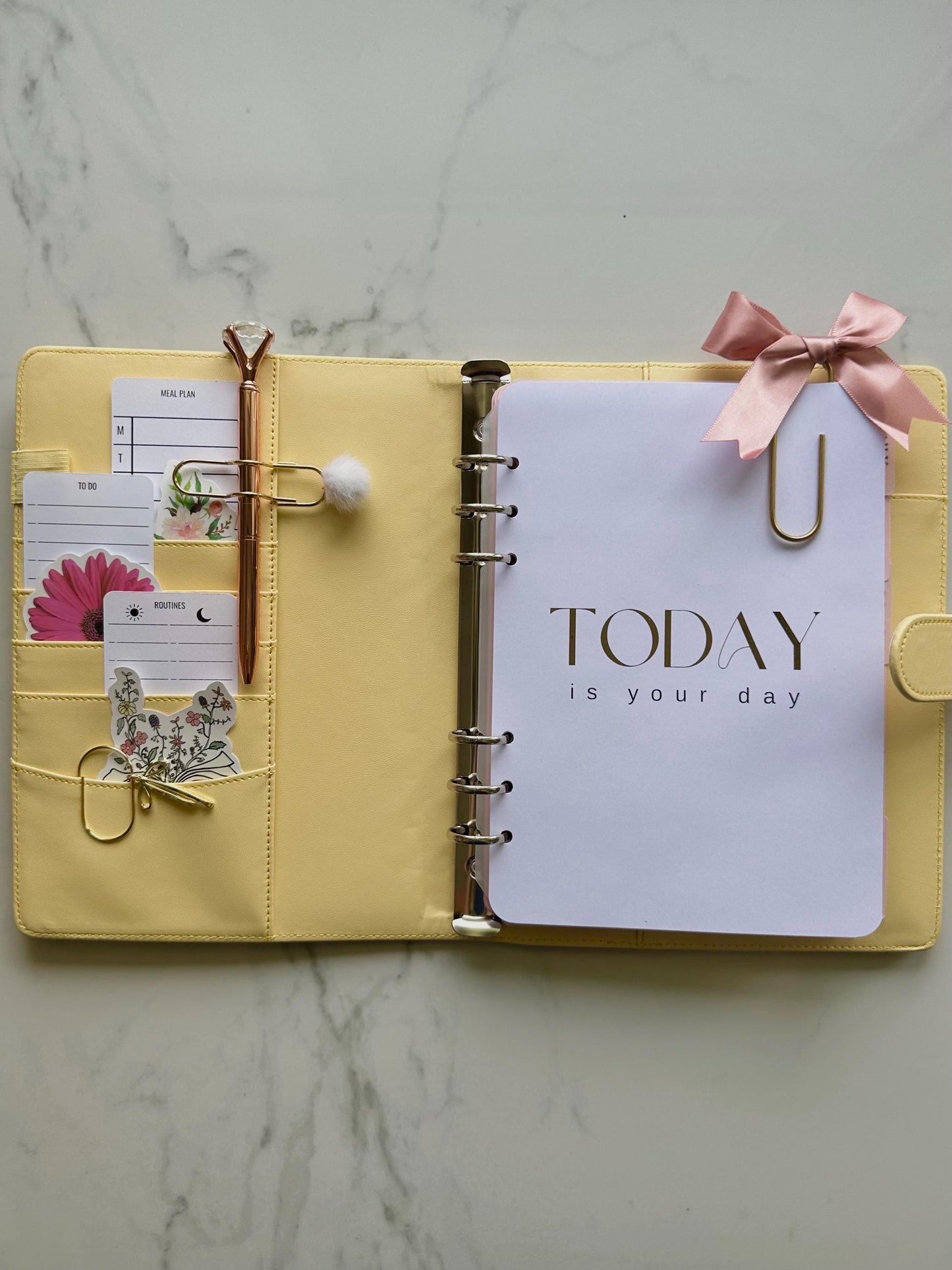 Planner Paper Clip | Jumbo Bow Bookmark for Journal | Gold Planner Accessories | Cute Adorable Planning Accessory | Book Placeholder Ribbon
