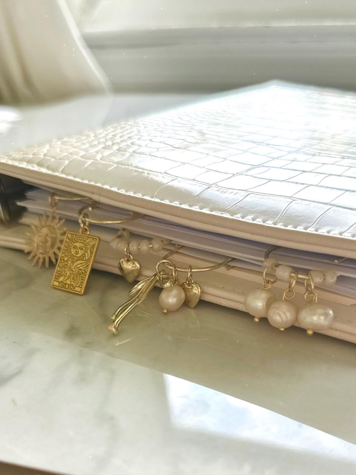 Pink Heart & Star Planner Clip