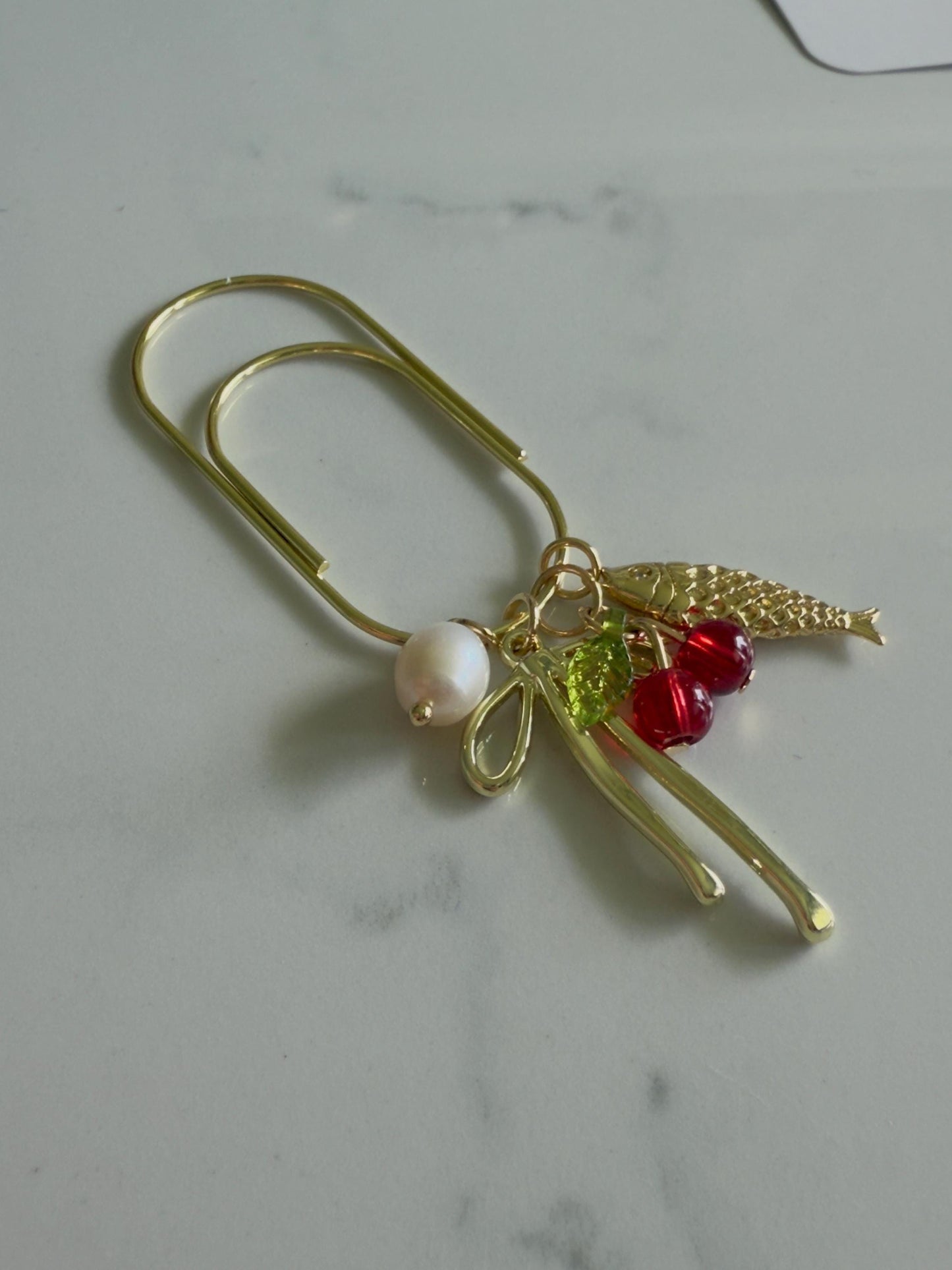 Planner Paper Clip for Planner Charm Clip for Planner Bookmark Paperclip for Book Accessory for Planning Paperclip Dangle Charm Jumbo Clip