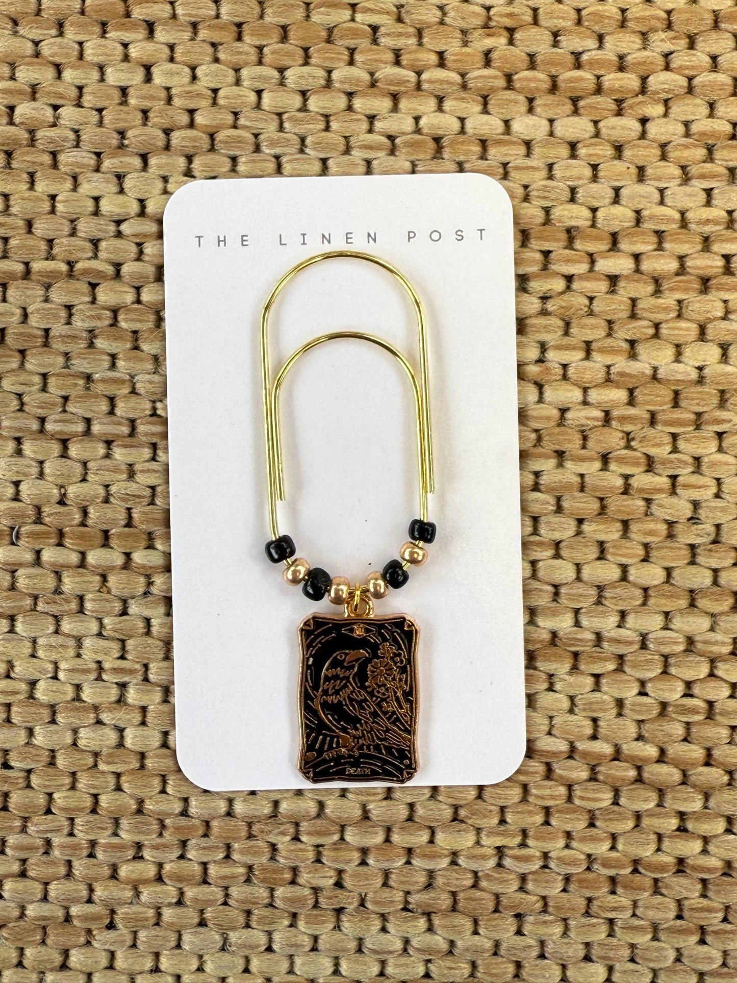 Planner Paper Clip | Gold Halloween Bookmark for Journal | Accessories | Cute Tarot Card Planning Accessory | Book Placeholder Charm
