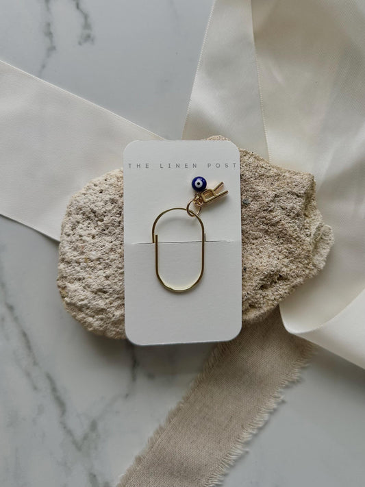 Evil Eye Initial Planner Clip