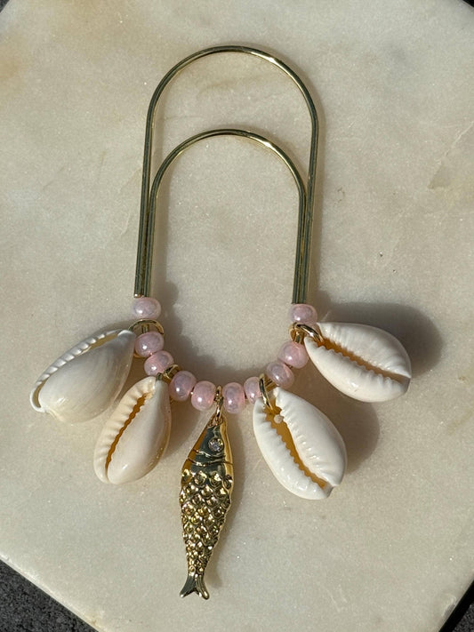 Planner Paper Clip Summer Bookmark Charm for Journal Accessories for Planner Cute Adorable Planning Accessory Seashell Charm