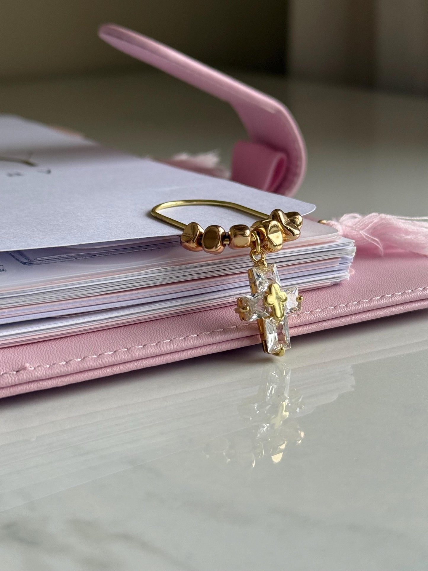 Planner Paper Clip Crossover Bookmark Charm for Journal Accessories for Planner Cute Adorable Planning Accessory Bible Charm