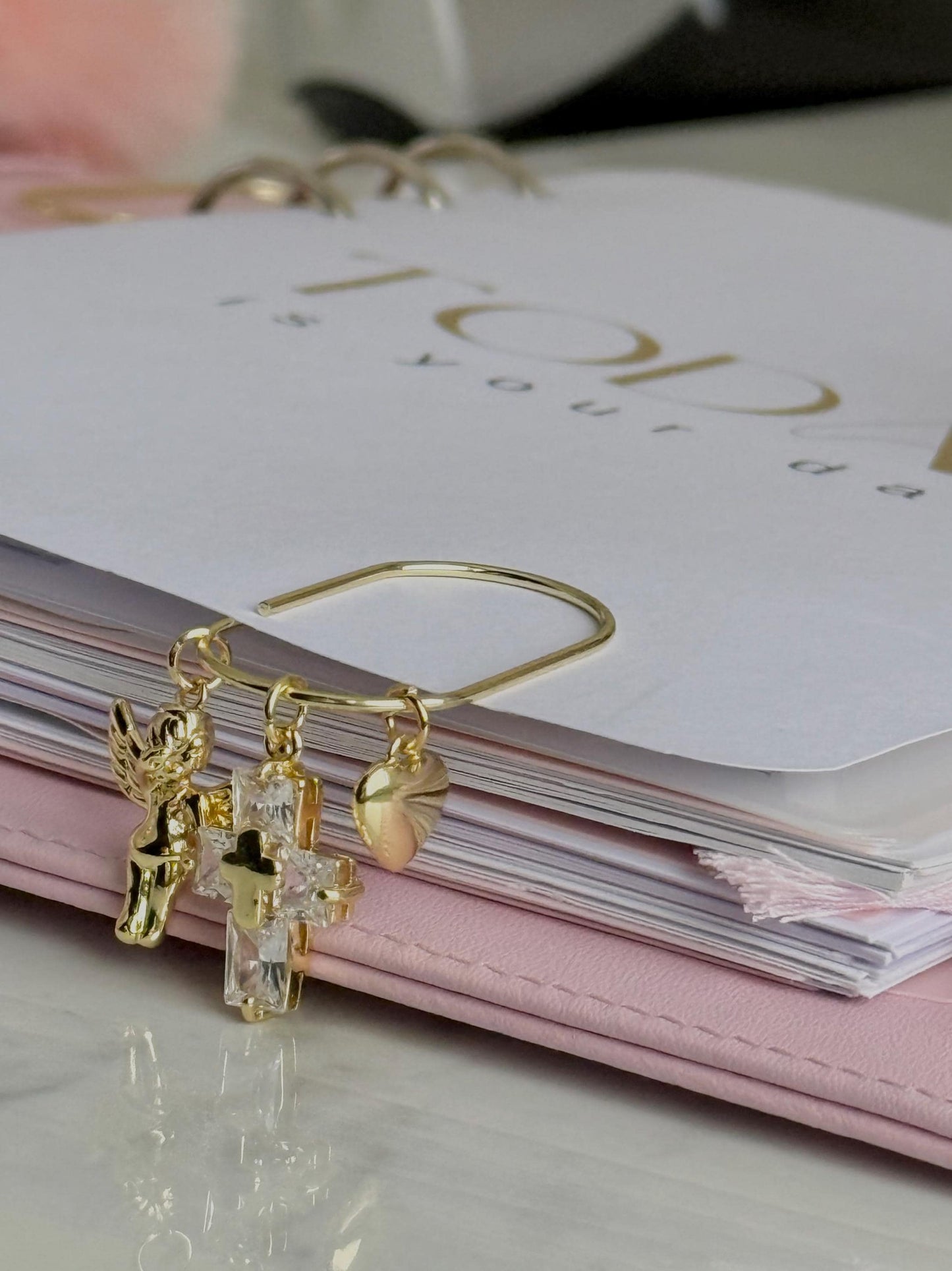 Planner Paper Clip Cross Bookmark Charm for Journal Accessories for Planner Cute Adorable Planning Accessory Bible Charm