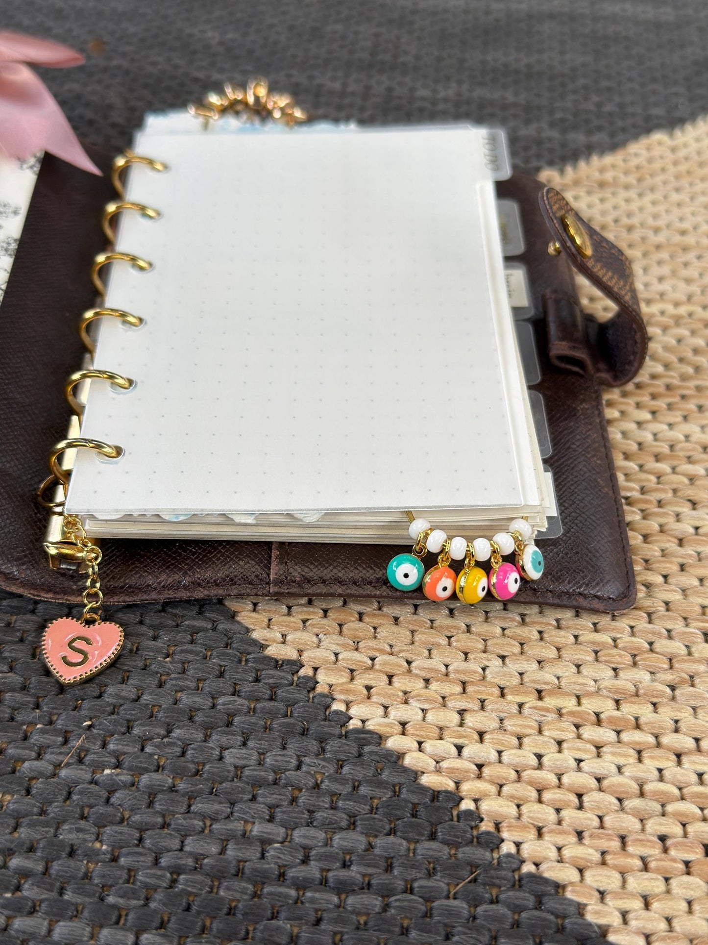 Planner Paper Clip | Gold Plated Evil Eye Bookmark for Journal | Accessories | Cute Adorable Planning Accessory | Book Placeholder Charm