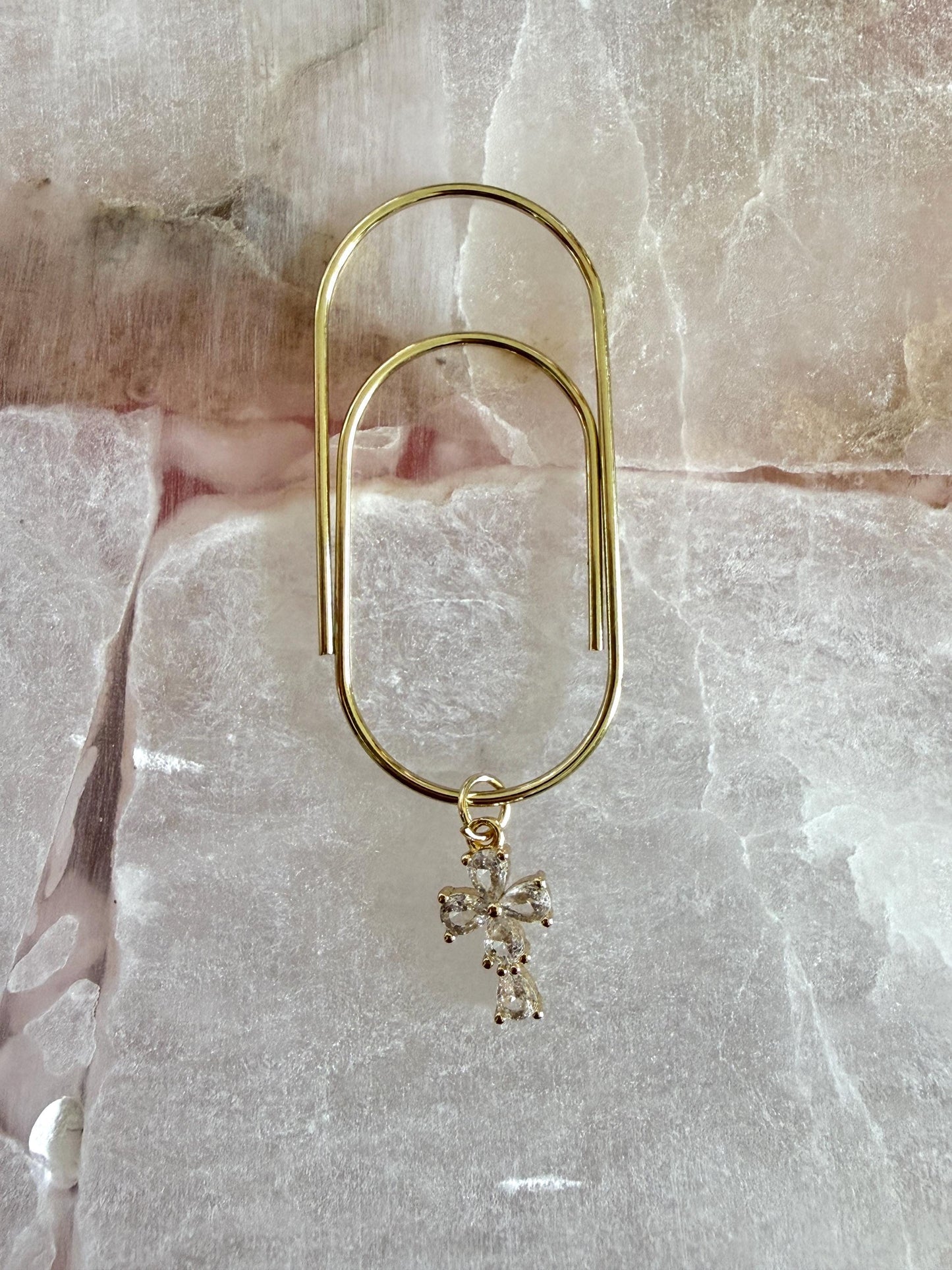 Planner Paper Clip Cross Bookmark Charm for Journal Accessories for Planner Cute Adorable Planning Accessory Bible Charm