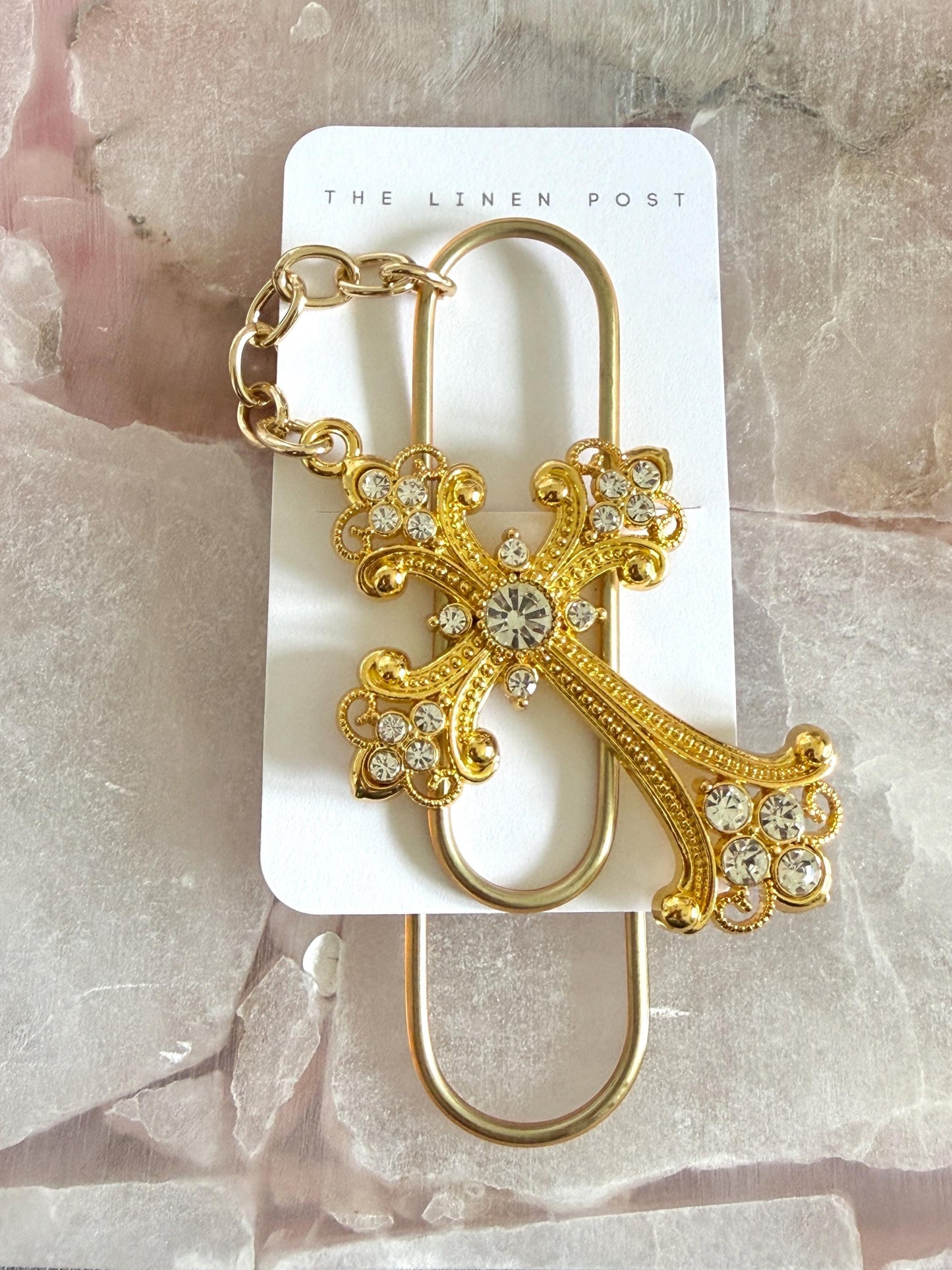 Cross Planner Paper Clip Jumbo Bookmark for Journal  Accessories  Planning Accessory Book Placeholder for girly book mark Bible bookmark
