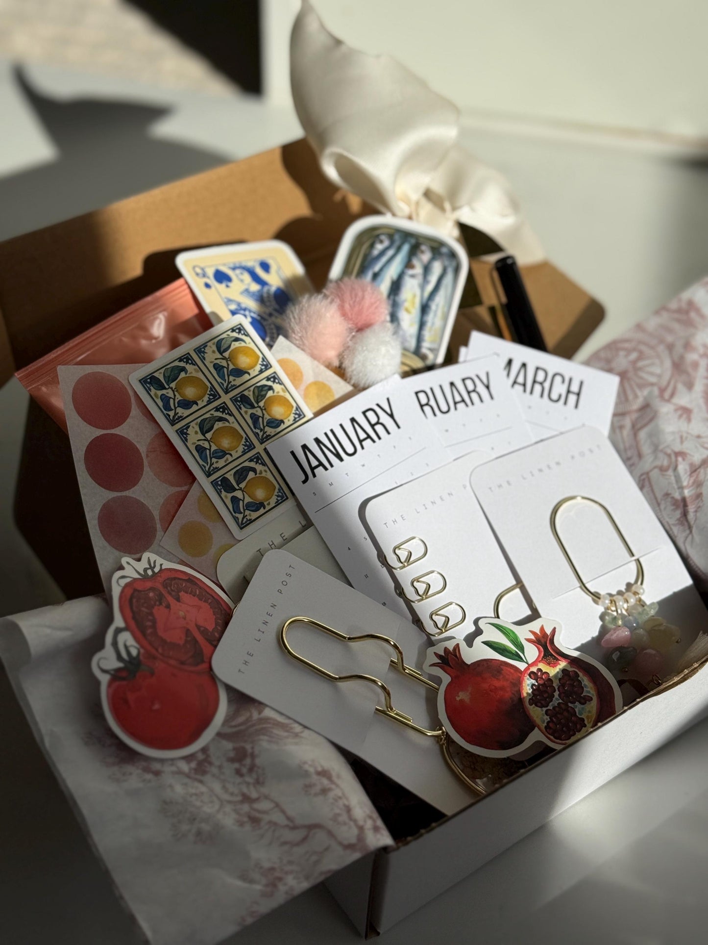 Luxe Stationery Subscription Box Elegant Monthly Desk Supplies Planner Accessories  Stickers Pens Planner Paper Clop Planner Charm Bookmark