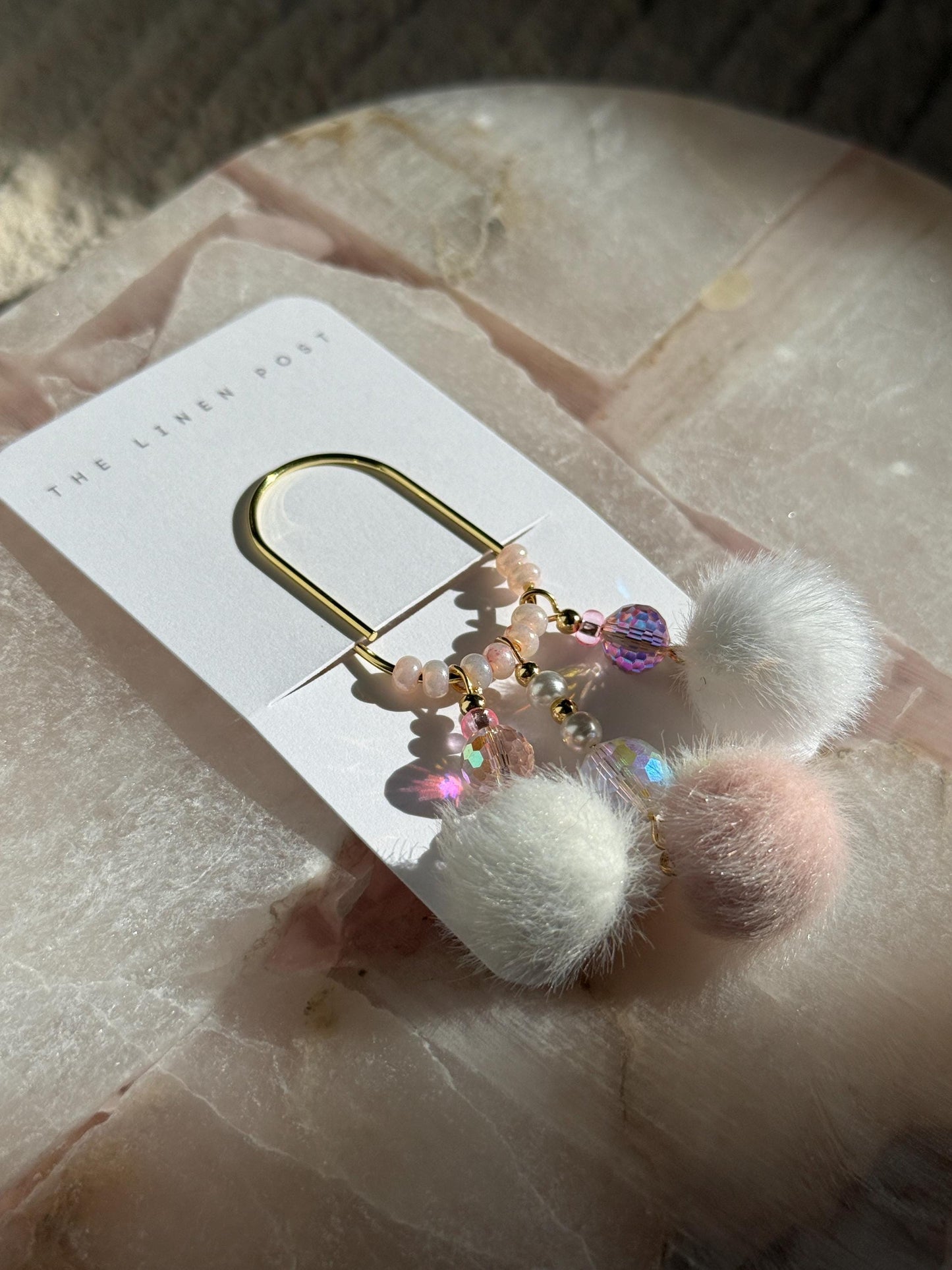 Gold Planner Paper Clip Gold Bookmark for Journal Planner Accessories Cute Adorable Planning Accessory Book Charm Holiday Gift Pink Charm