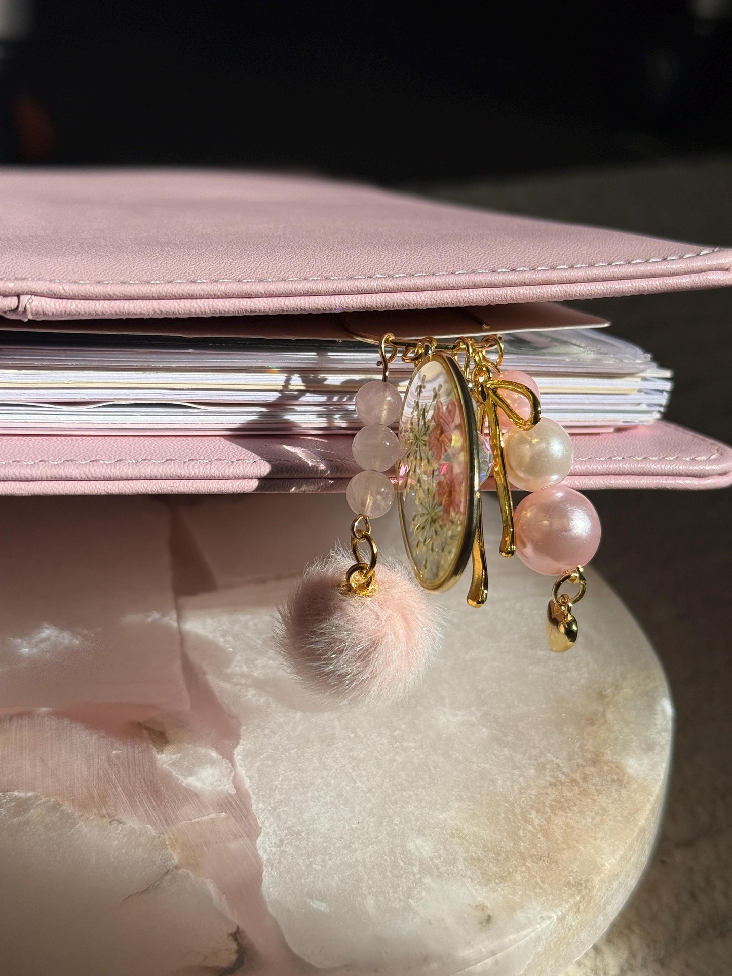 Pink Planner Paper Clip Girly Bookmark for Journal | Accessories | Cute Adorable Planning Accessory Gold Plated Book Charm Journal Charm