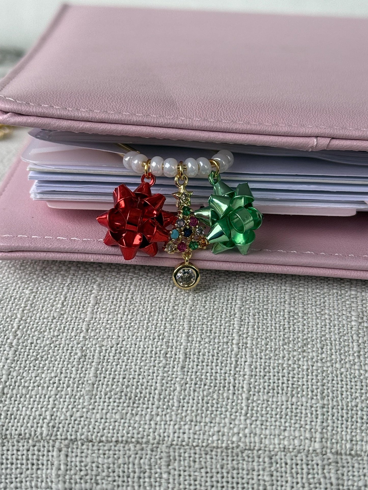 Gold Planner Paper Clip Gold Bookmark for Journal Christmas Accessories | Cute Adorable Planning Accessory Book Winter Charm Holiday
