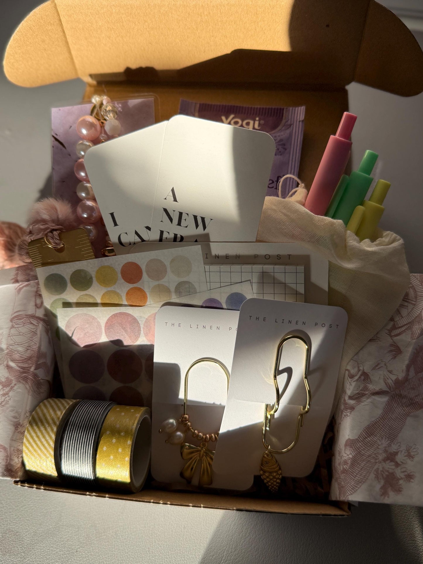 Luxe Stationery Subscription Box Elegant Monthly Desk Supplies Planner Accessories  Stickers Pens Planner Paper Clop Planner Charm Bookmark