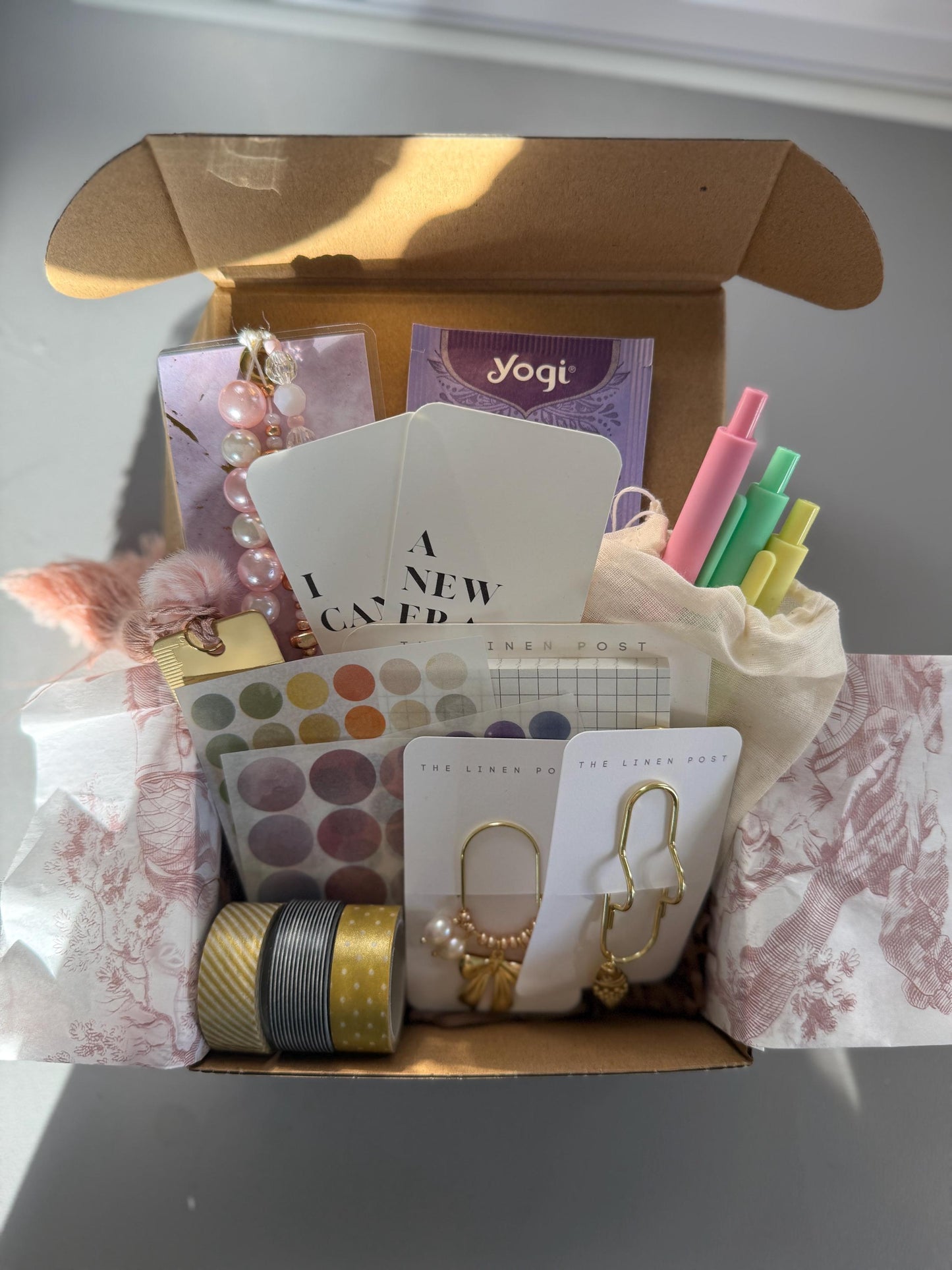 Luxe Stationery Subscription Box Elegant Monthly Desk Supplies Planner Accessories  Stickers Pens Planner Paper Clop Planner Charm Bookmark