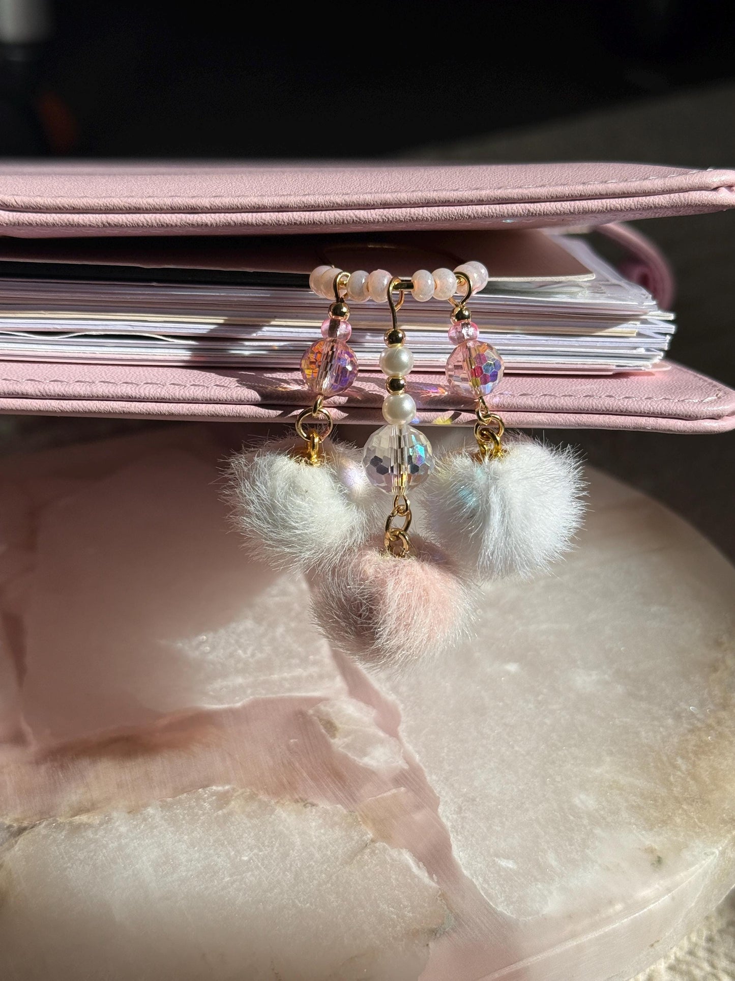 Gold Planner Paper Clip Gold Bookmark for Journal Planner Accessories Cute Adorable Planning Accessory Book Charm Holiday Gift Pink Charm