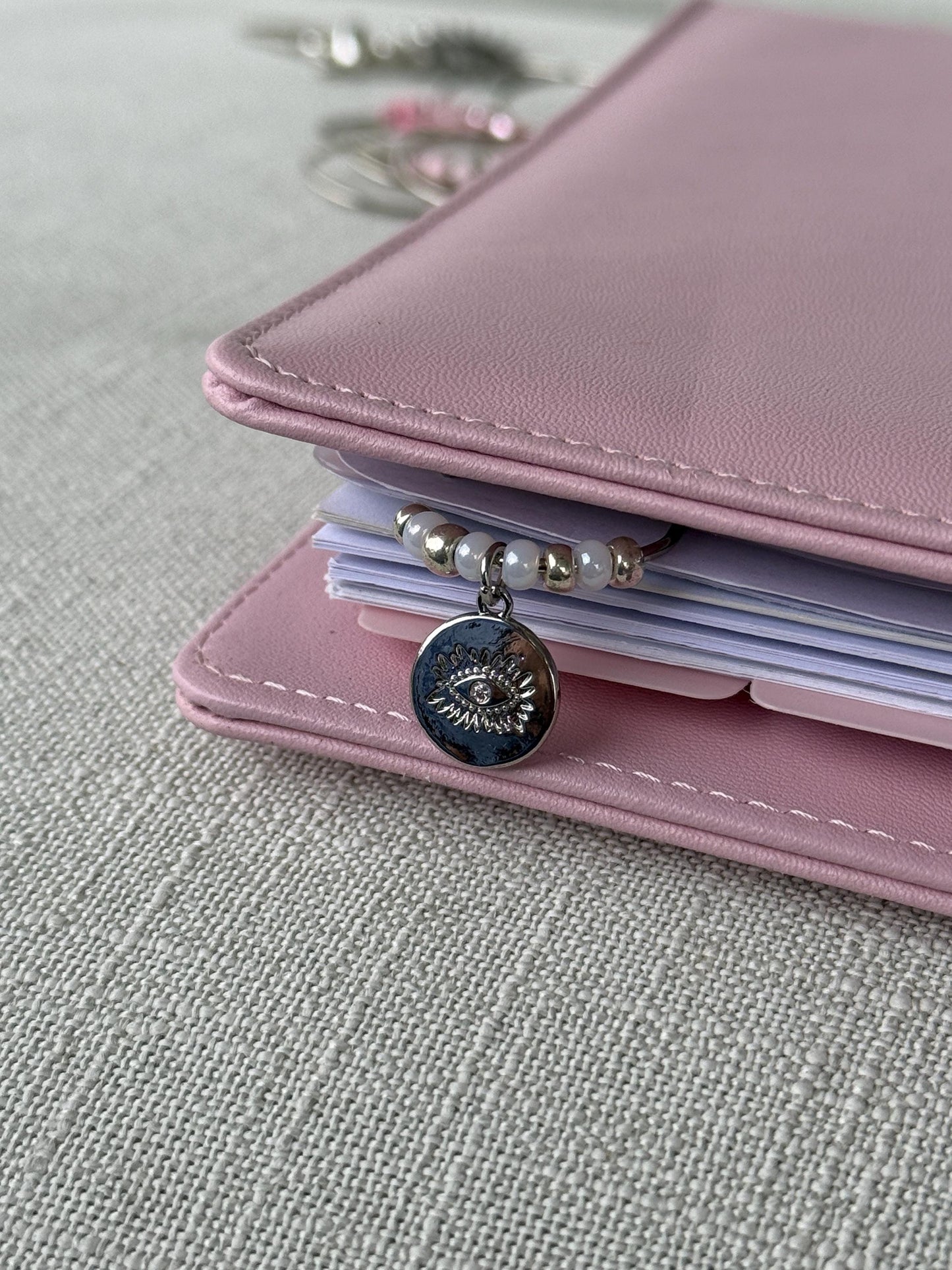 Silver Planner Paper Clip Evil Eye Bookmark for Journal Accessories Cute Adorable Planning Accessory Book Placeholder Charm Hamsa Bookmark