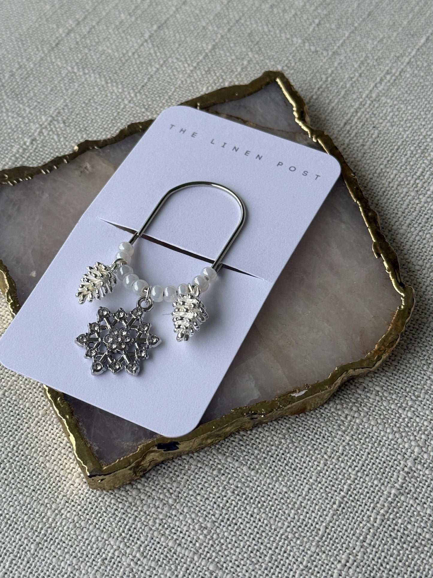 Silver Planner Paper Clip Gold Bookmark for Journal Christmas Accessories Cute Planning Accessory Book Xmas tree Charm Holiday Planner charm