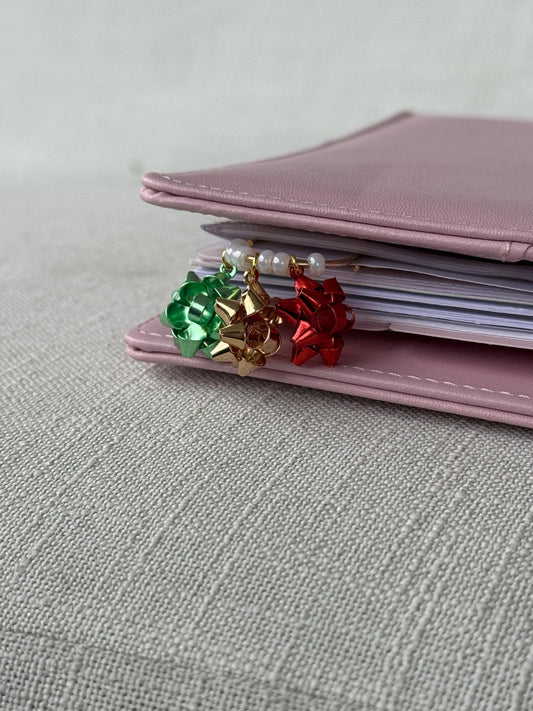 Triple Gift Bow Christmas Planner Clip