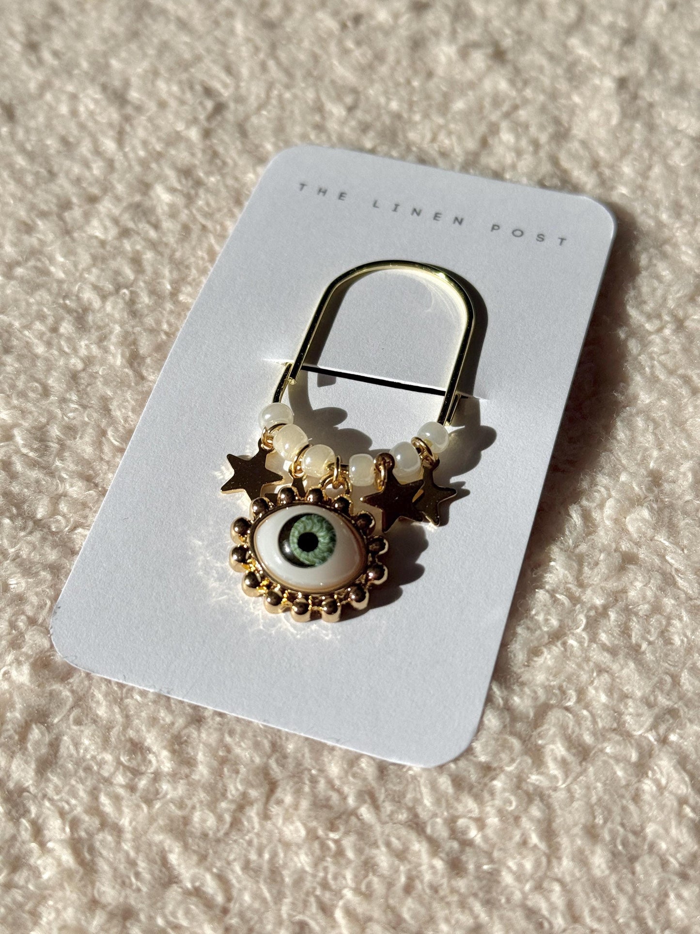 Gold Halloween Planner Paper Clip Bookmark Cute Spooky Journal Accessory with Eye Charm Jumbo Decorative Planner Clip Book Placeholder Gift