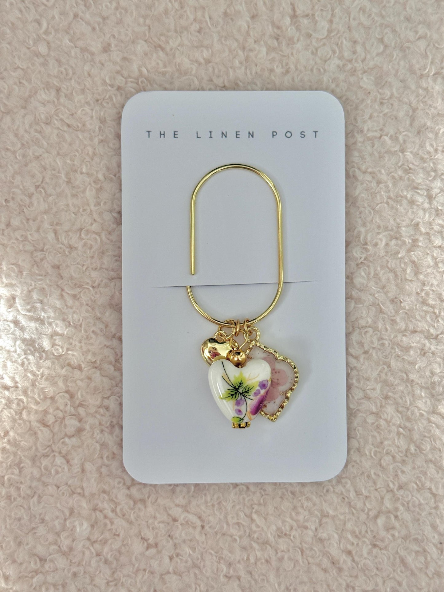 Planner Paper Clip Flower Bookmark for Journal Pink Planner Accessories Cute Adorable Planning Accessory Book Jumbo Placeholder Heart Charm