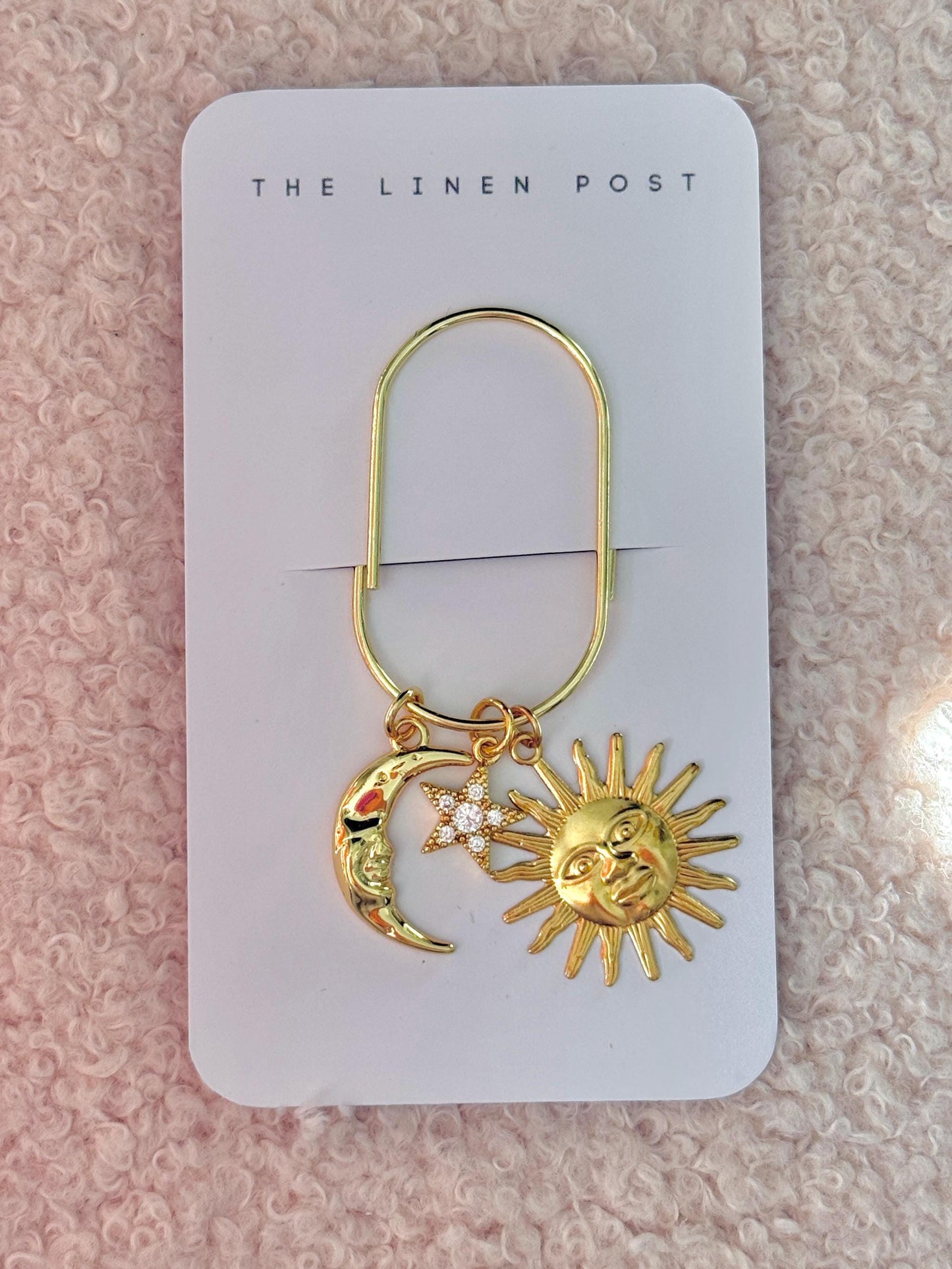 Planner Paper Clip  Bookmark for Journal  Stars Accessories Cute Adorable Planning Accessory Book Placeholder Moon Charm Celestial Sun Charm