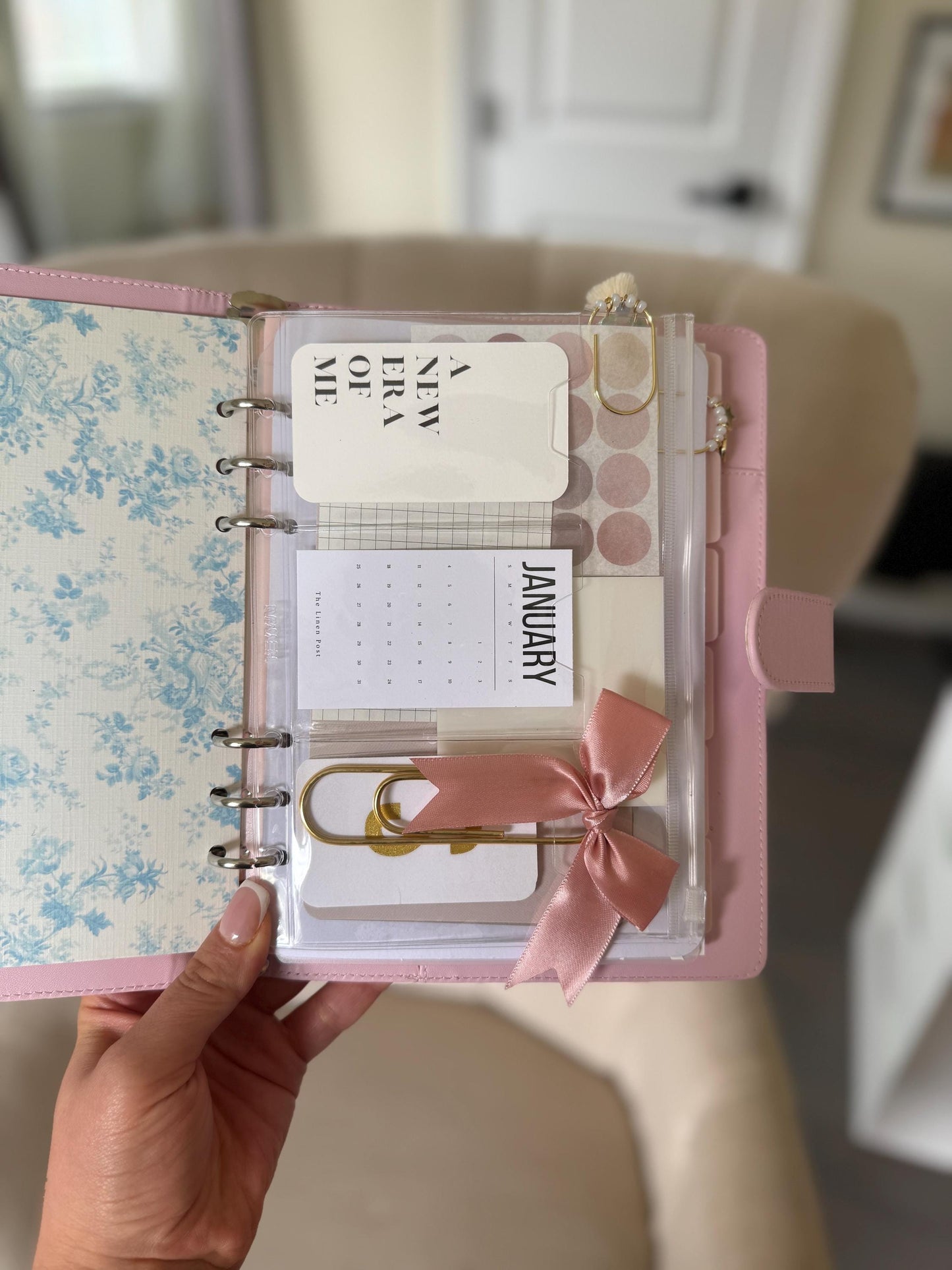 Planner Dashboard Insert: A5 & A6 Pocket Cards with Zipper Pouch