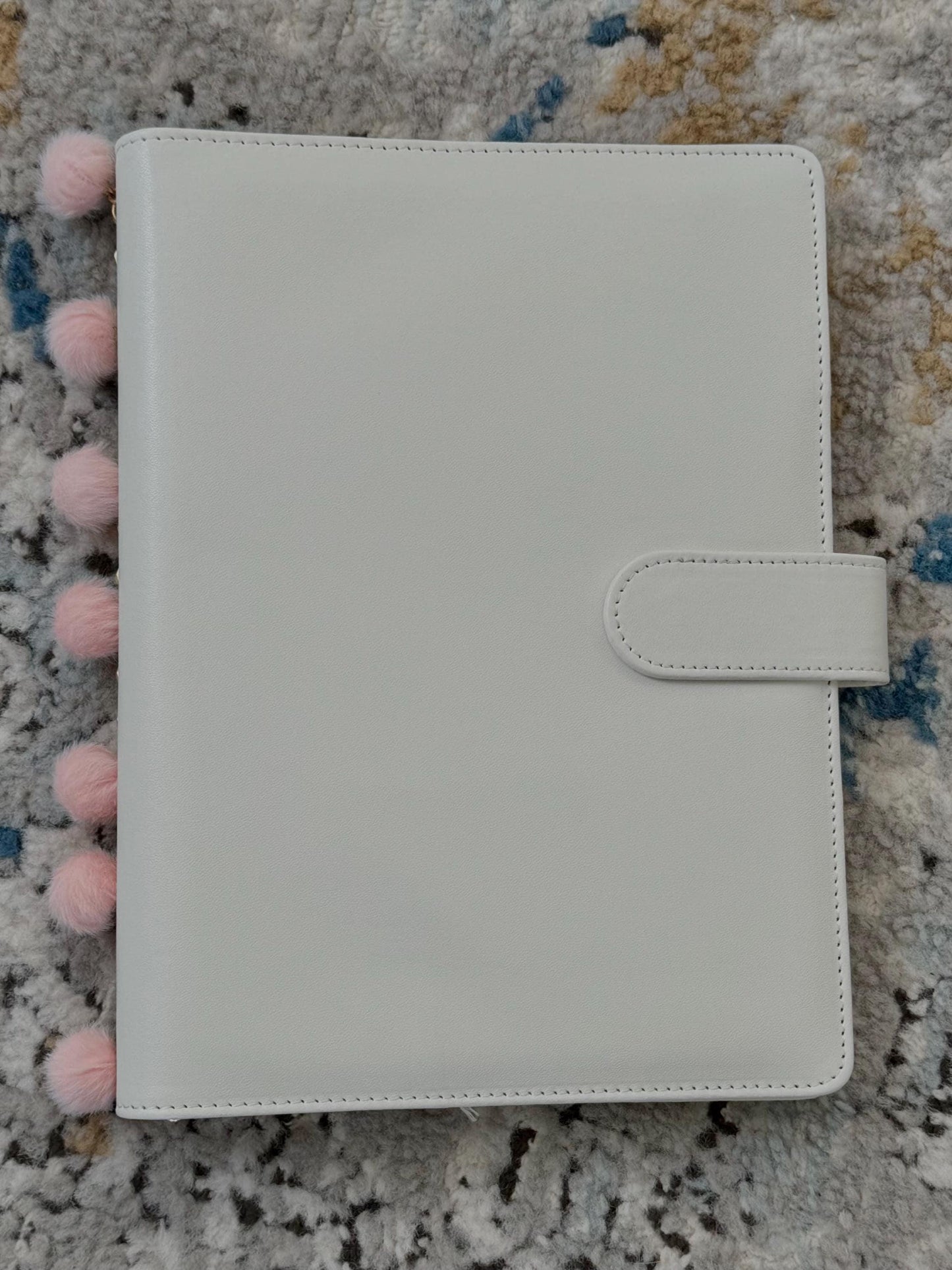 Planner Chain for A5 Journal - Gold and Pink with Charms