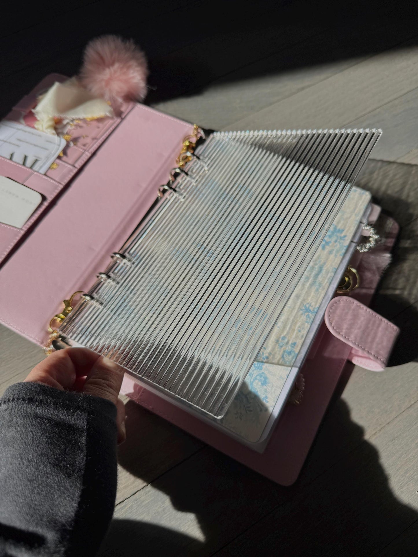 Fluted Acrylic Planner Dashboard, Textured (Fits A5 and A6 Planners)