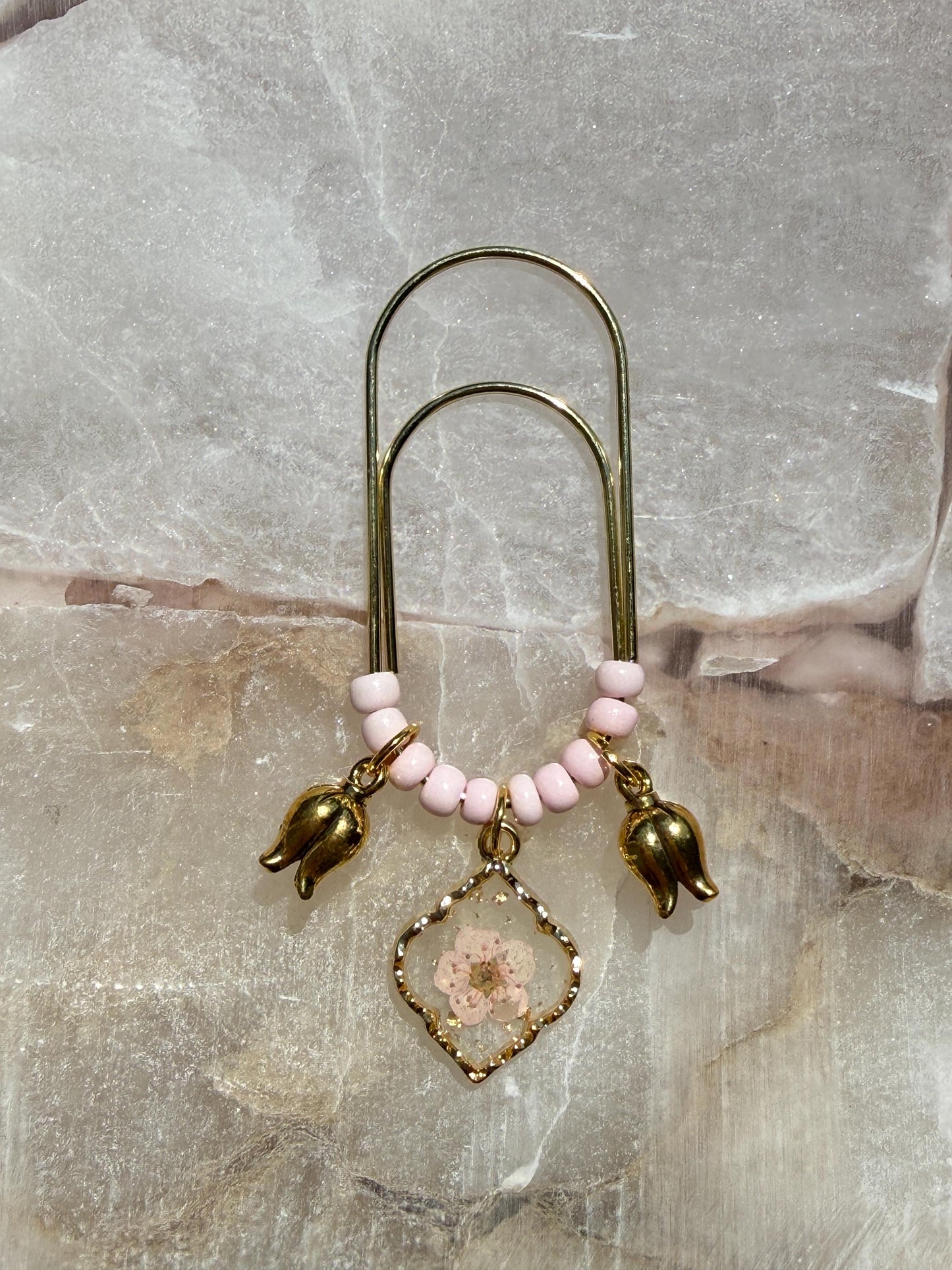 Planner clips, summer journal accessories, jumbo floral planner charms, summer aesthetic