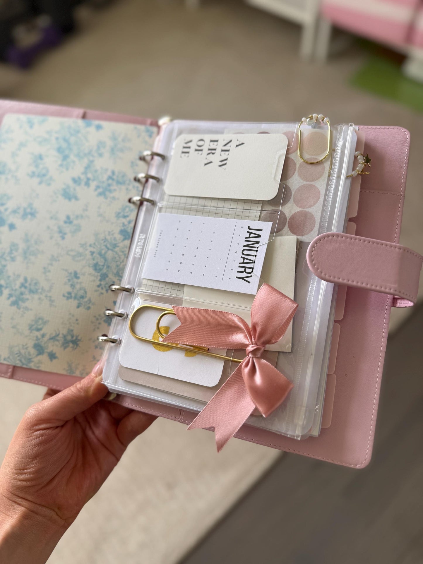 Planner Dashboard Insert: A5 & A6 Pocket Cards with Zipper Pouch