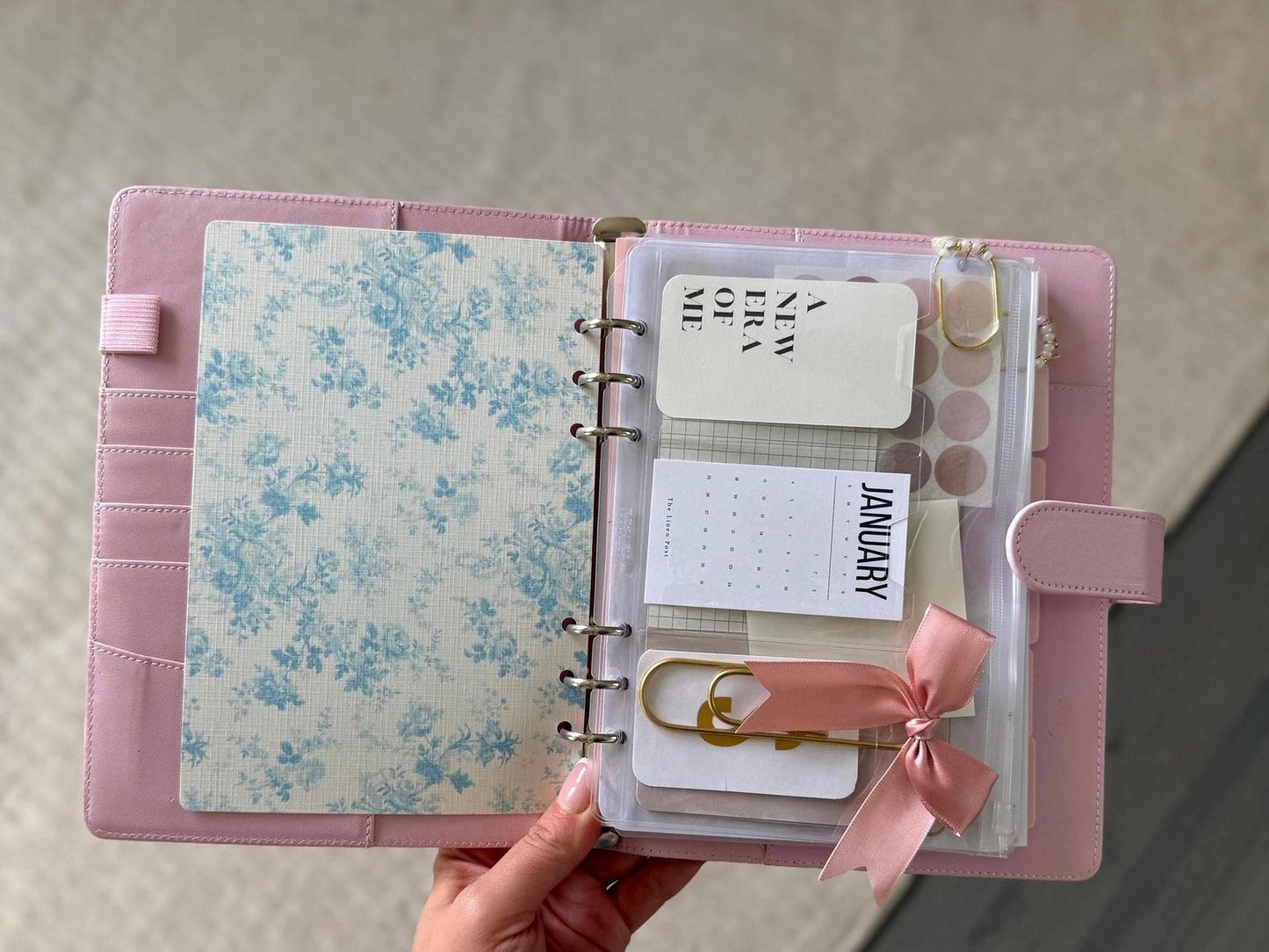 Planner Dashboard Insert: A5 & A6 Pocket Cards with Zipper Pouch