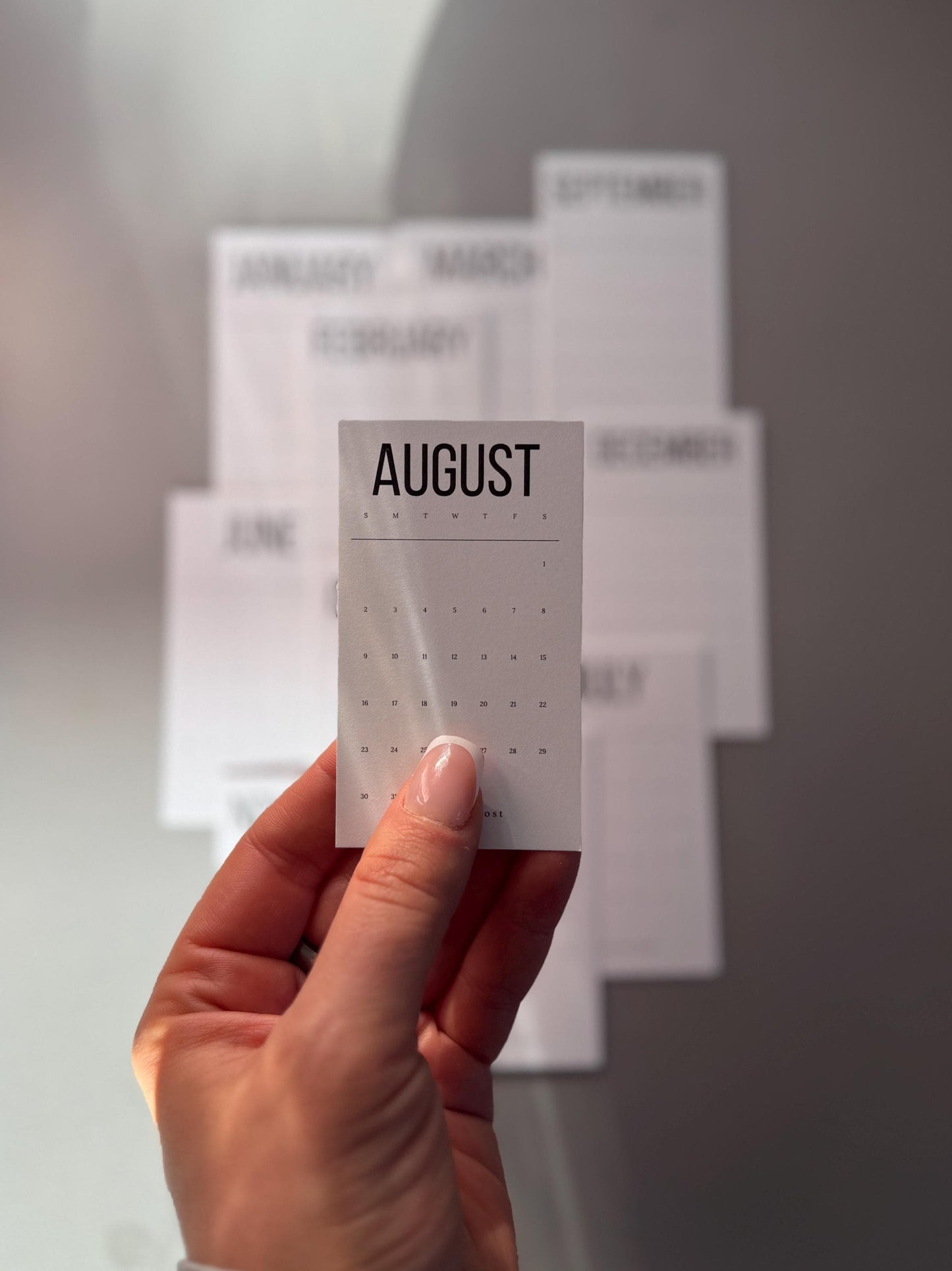 Monthly Calendar Cards: 2026 Planner Inserts for Dashboard