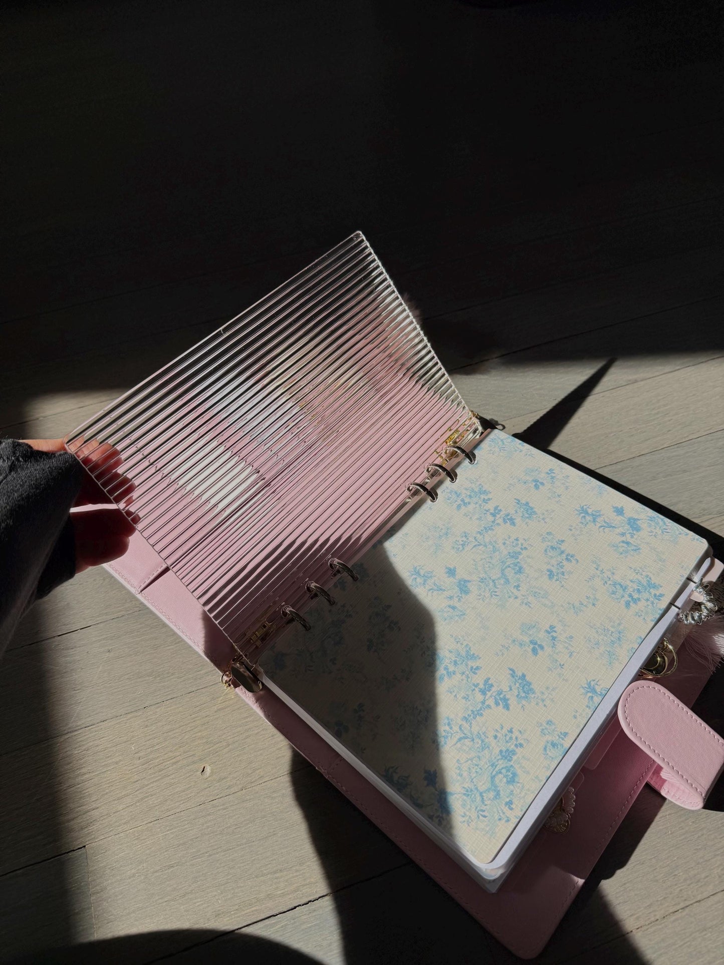 Fluted Acrylic Planner Dashboard, Textured (Fits A5 and A6 Planners)