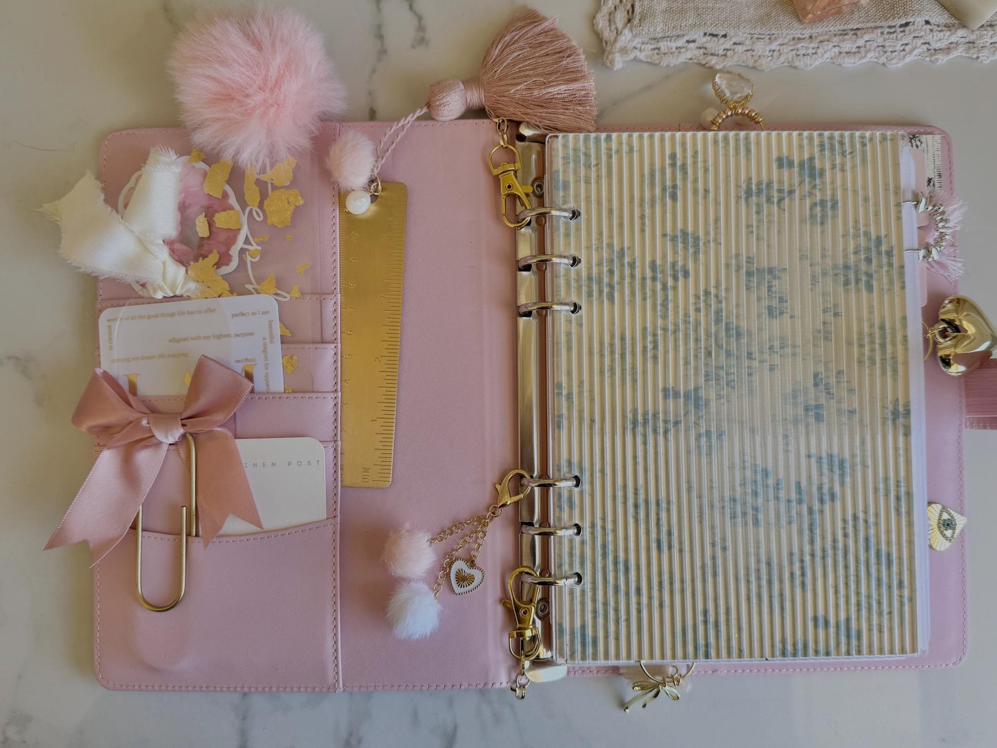 Fluted Acrylic Planner Dashboard, Textured (Fits A5 and A6 Planners)
