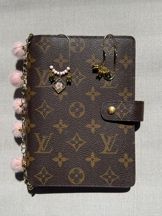 Floral Charm Clip & Pen Holder Set