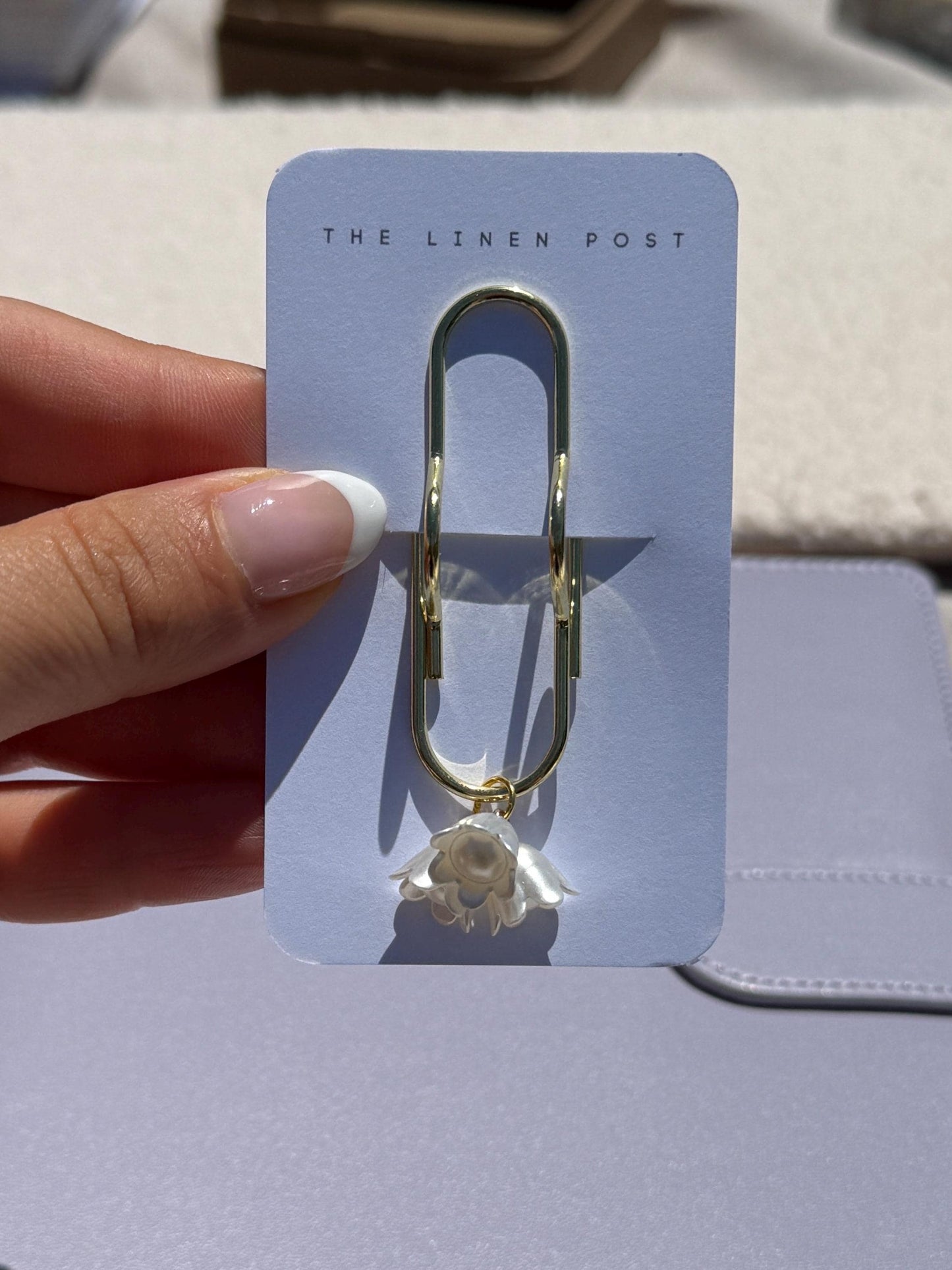 Set of 2 planner accessories, pen holder, planner clips, summer journal accessories, seashell planner charms cute charm gold charm floral