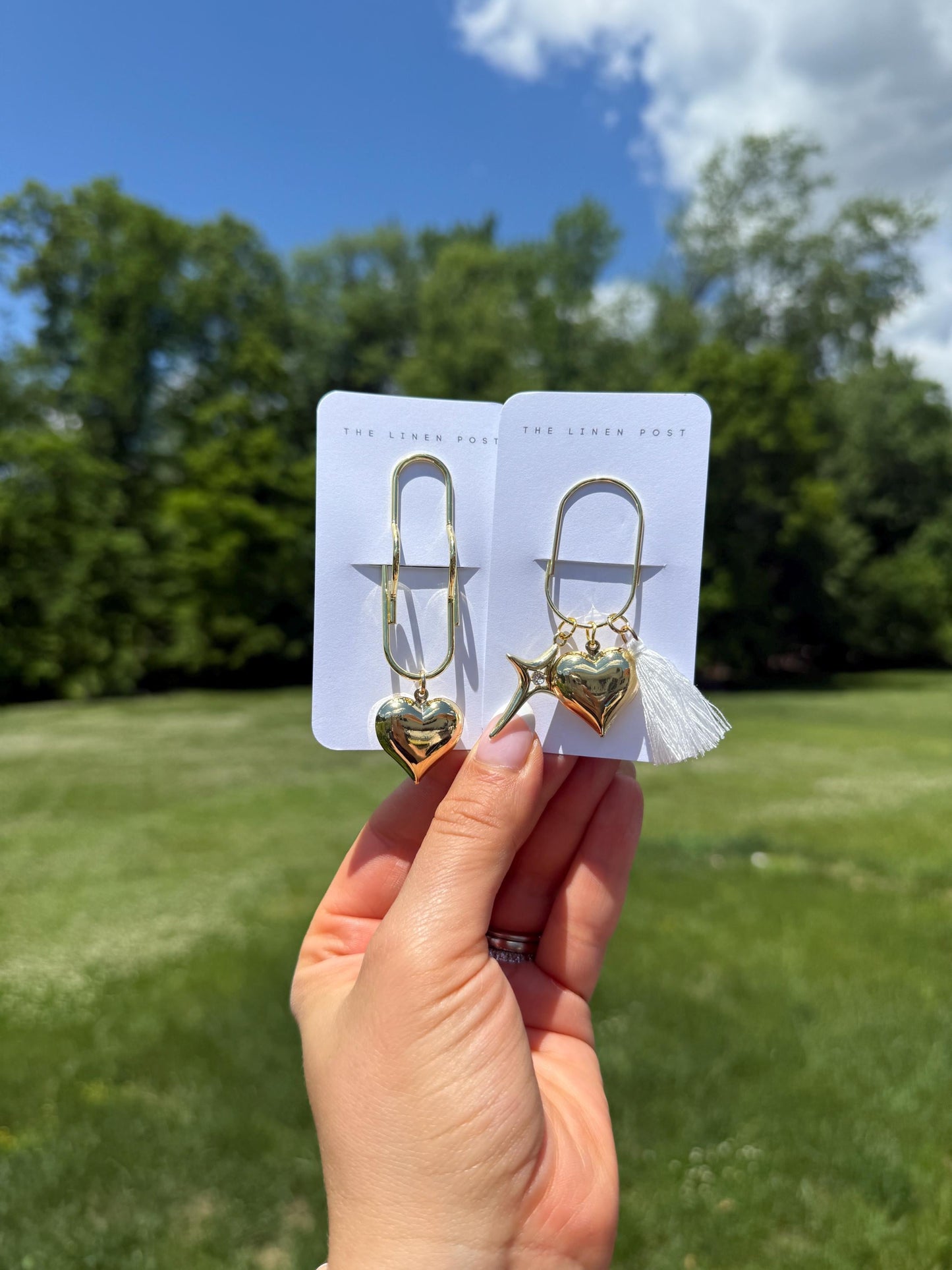 Planner paper clip, Planner charms, jumbo paper clip for notebook, Journal, decor, planner, decor, stationary charms, Gold planner