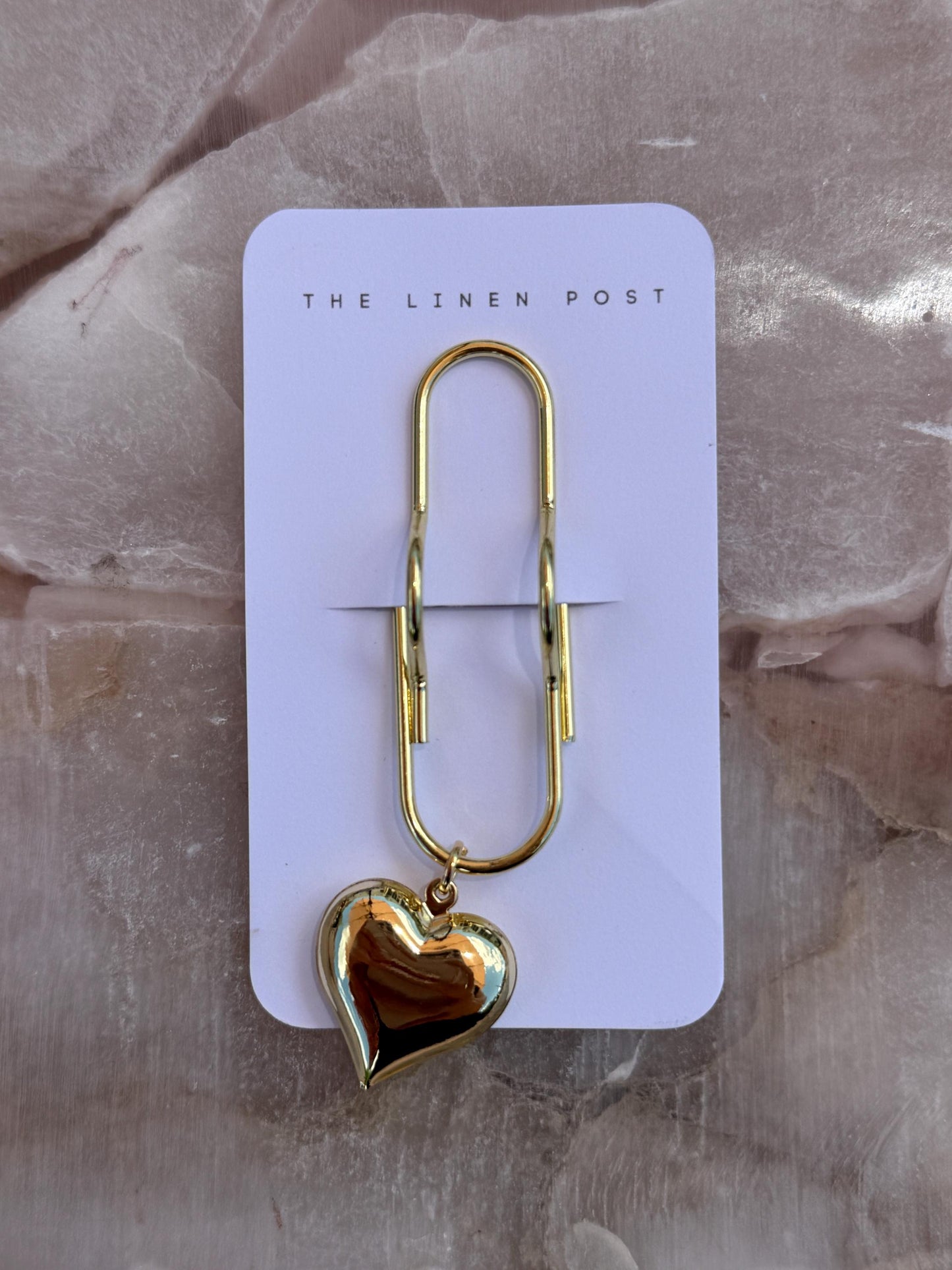 Set of 2 planner clips, summer journal accessories, pen holder, heart planner charm, planner decor, notebook accessories