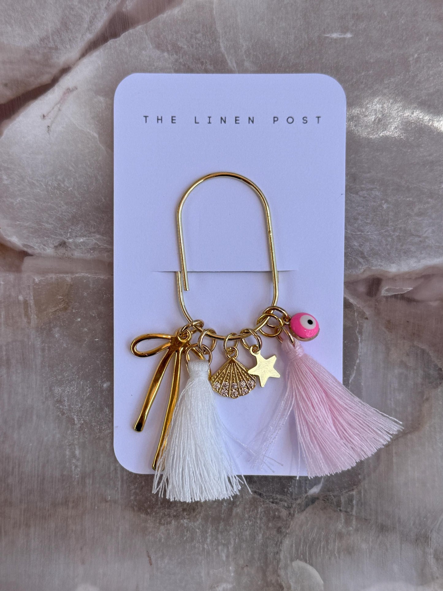 Planner paper clip, planner charm, planner accessory, notebook decor, charm for journal, jumbo clip for travelers journal