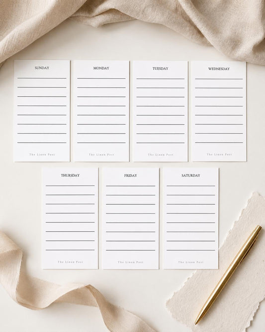 Weekly To-Do Mini Cards