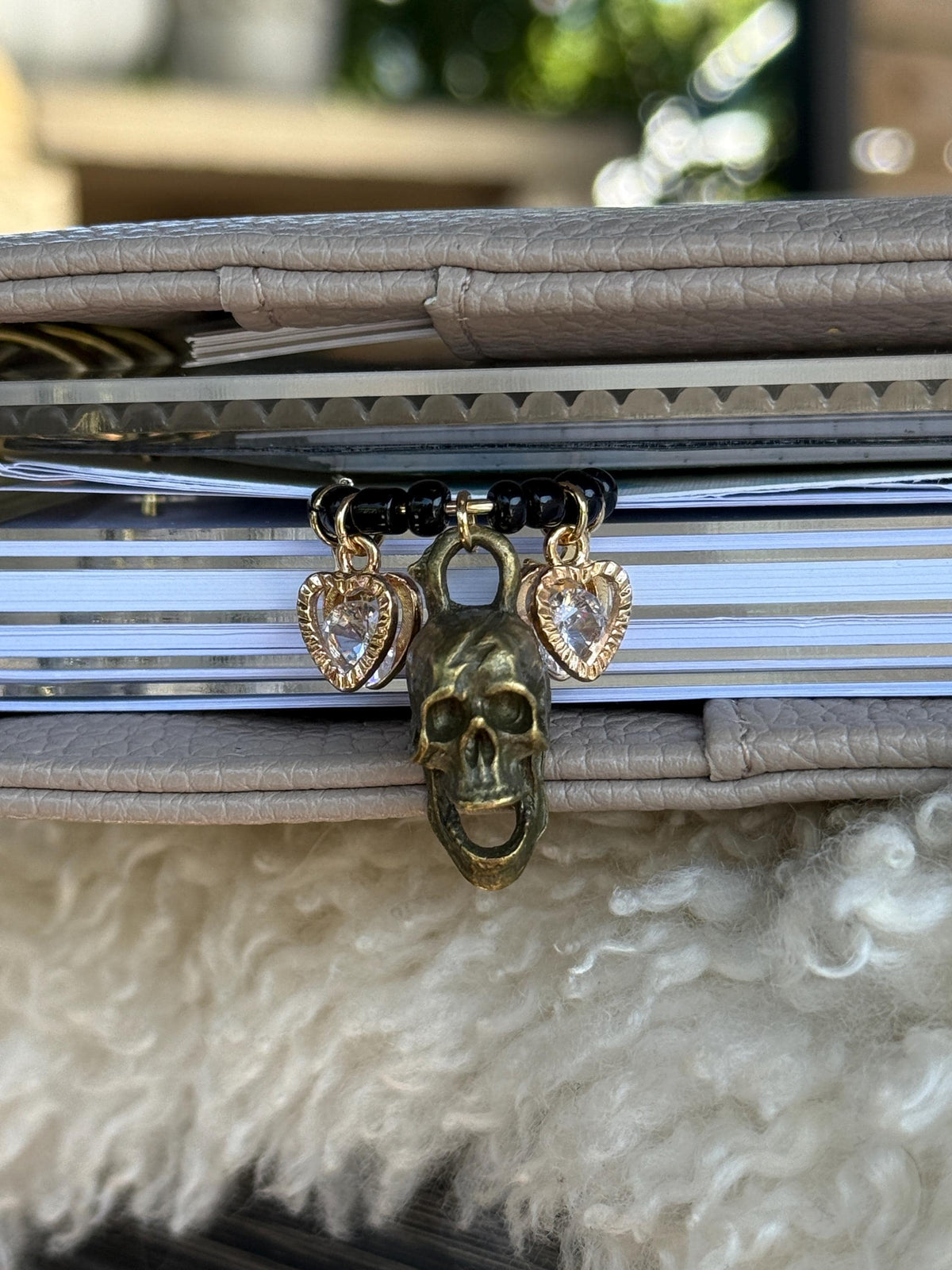 Halloween Skull Charm Planner Clip