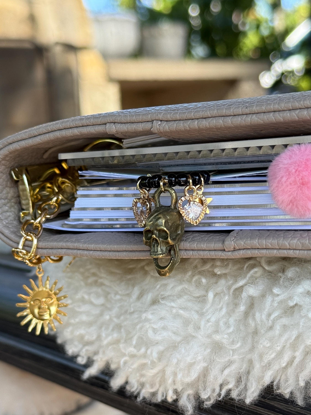 Halloween Skull Charm Planner Clip