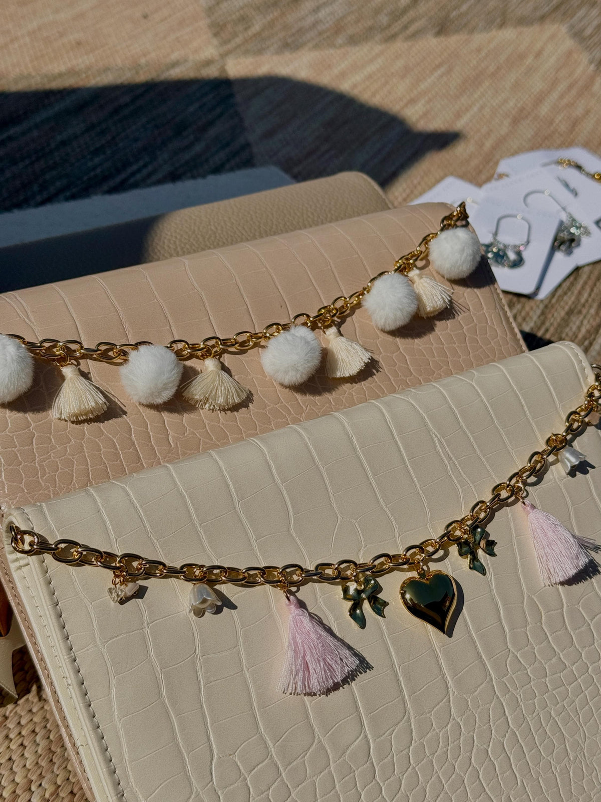 Pink Heart Planner Chain