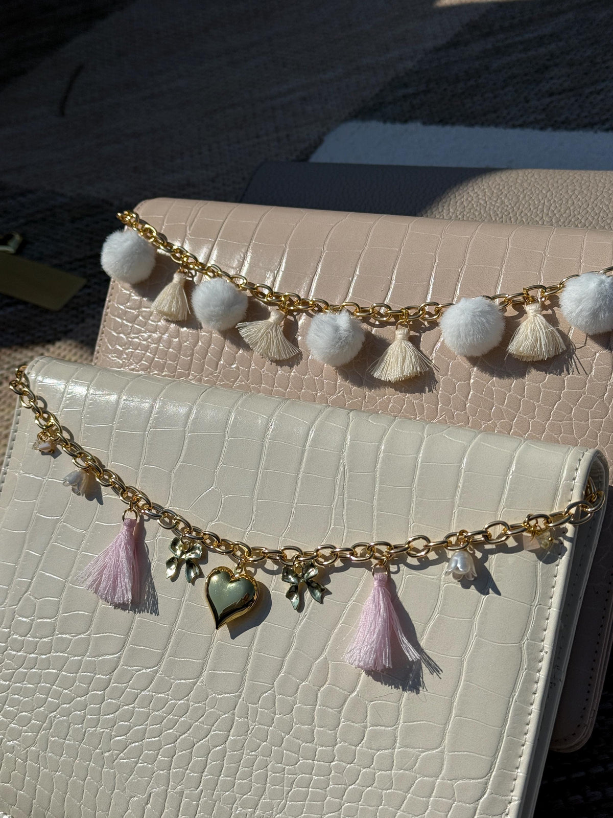 Pink Heart Planner Chain