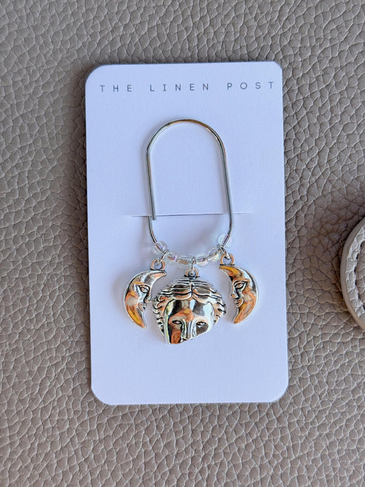 Silver Moon Halloween Planner Clip